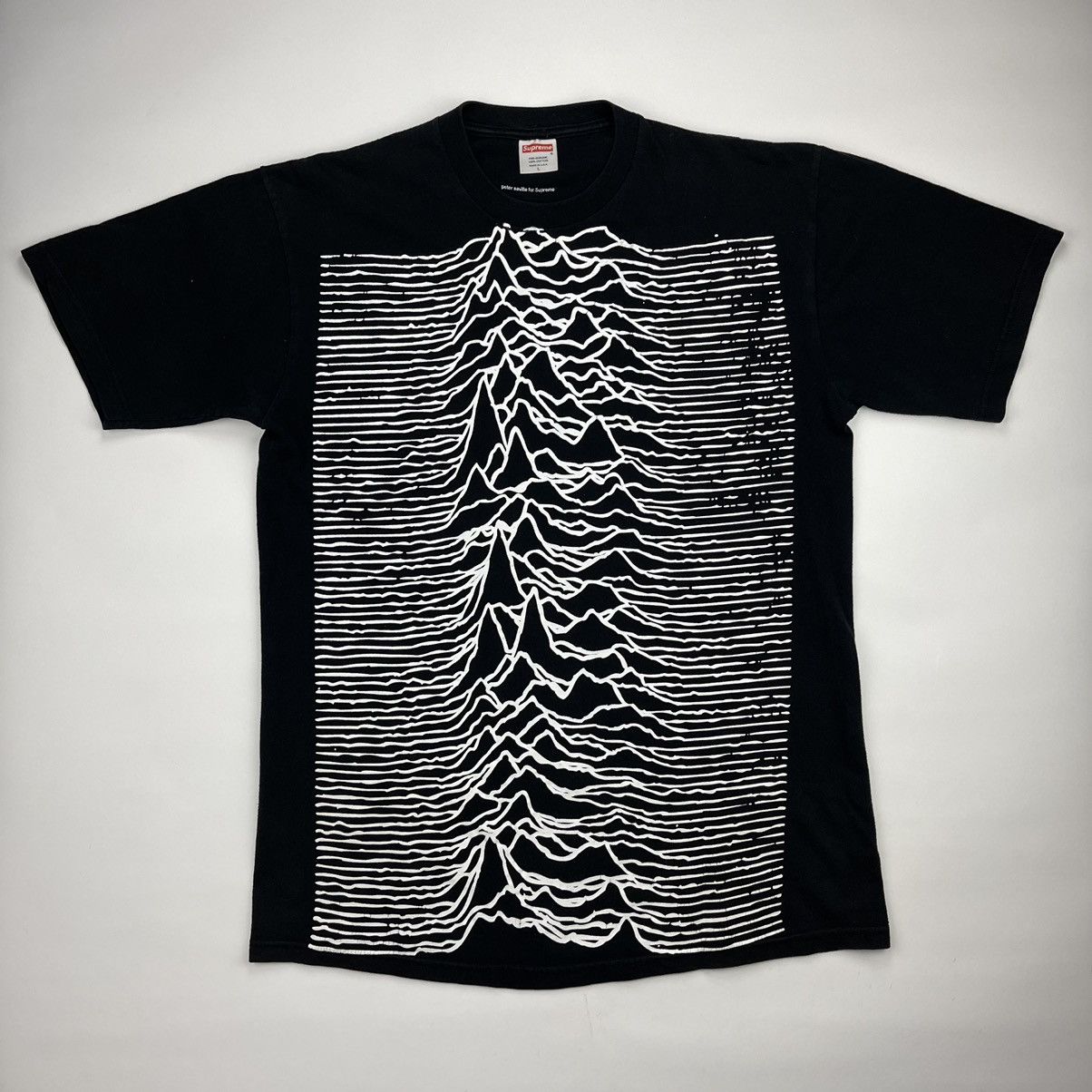 Supreme x Peter Seville “Unknown Pleasures” Joy Division Tee