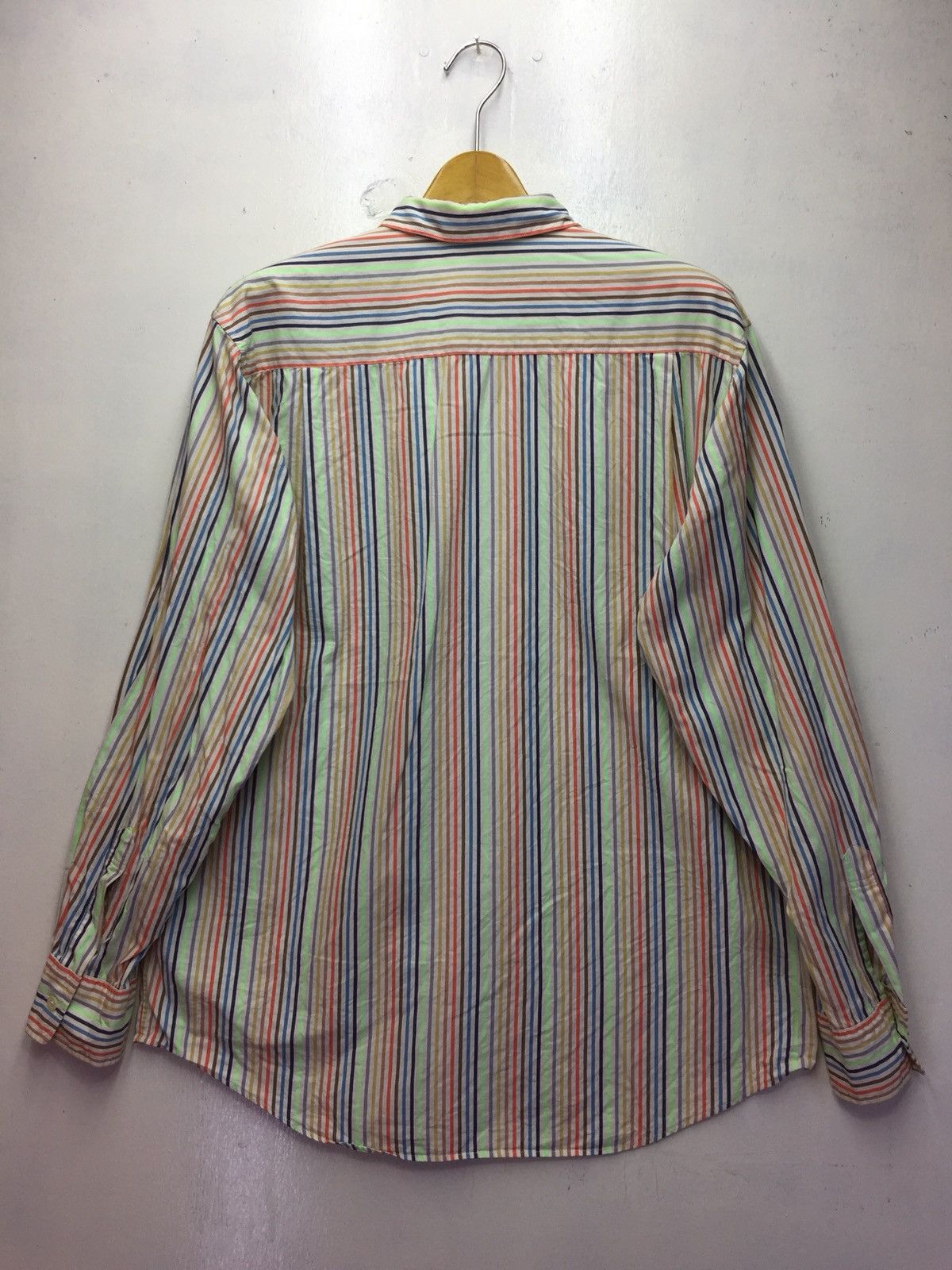 Beams Plus Beams Rainbow Stripe Shirt Made in Japan Size US L / EU 52-54 / 3 - 2 Thumbnail