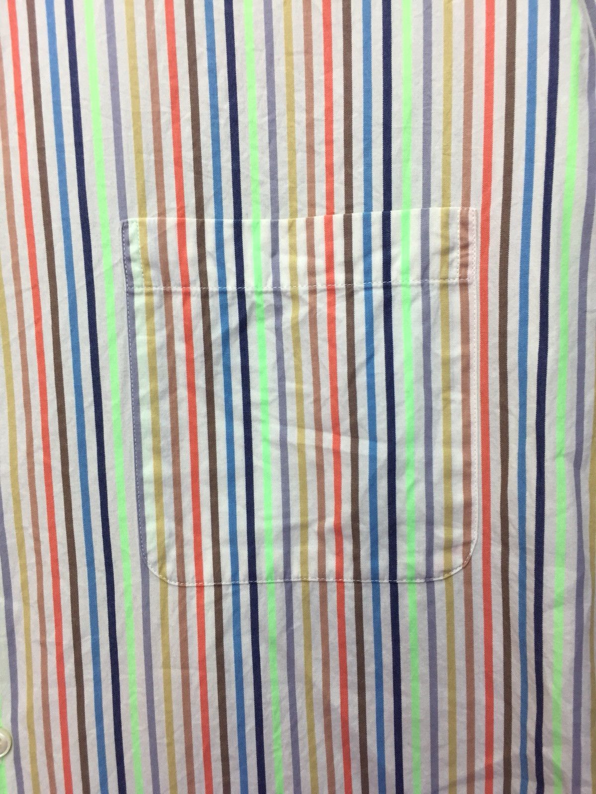 Beams Plus Beams Rainbow Stripe Shirt Made in Japan Size US L / EU 52-54 / 3 - 3 Thumbnail
