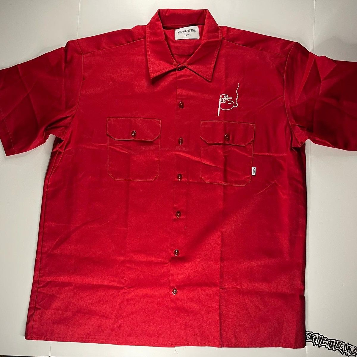 Fucking Awesome Fucking Awesome Block Letters Gas Station Work  