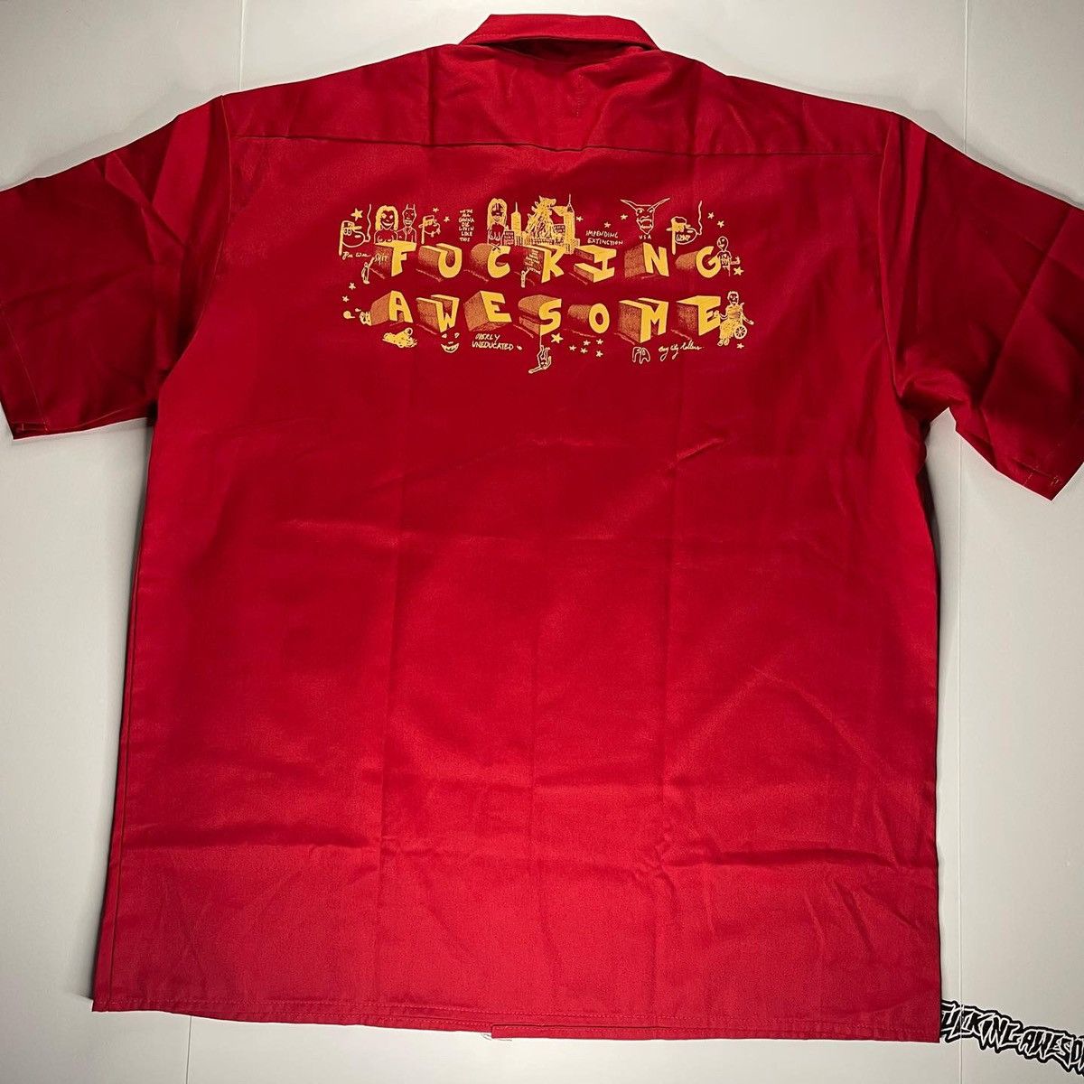 Fucking Awesome Fucking Awesome Block Letters Gas Station Work  