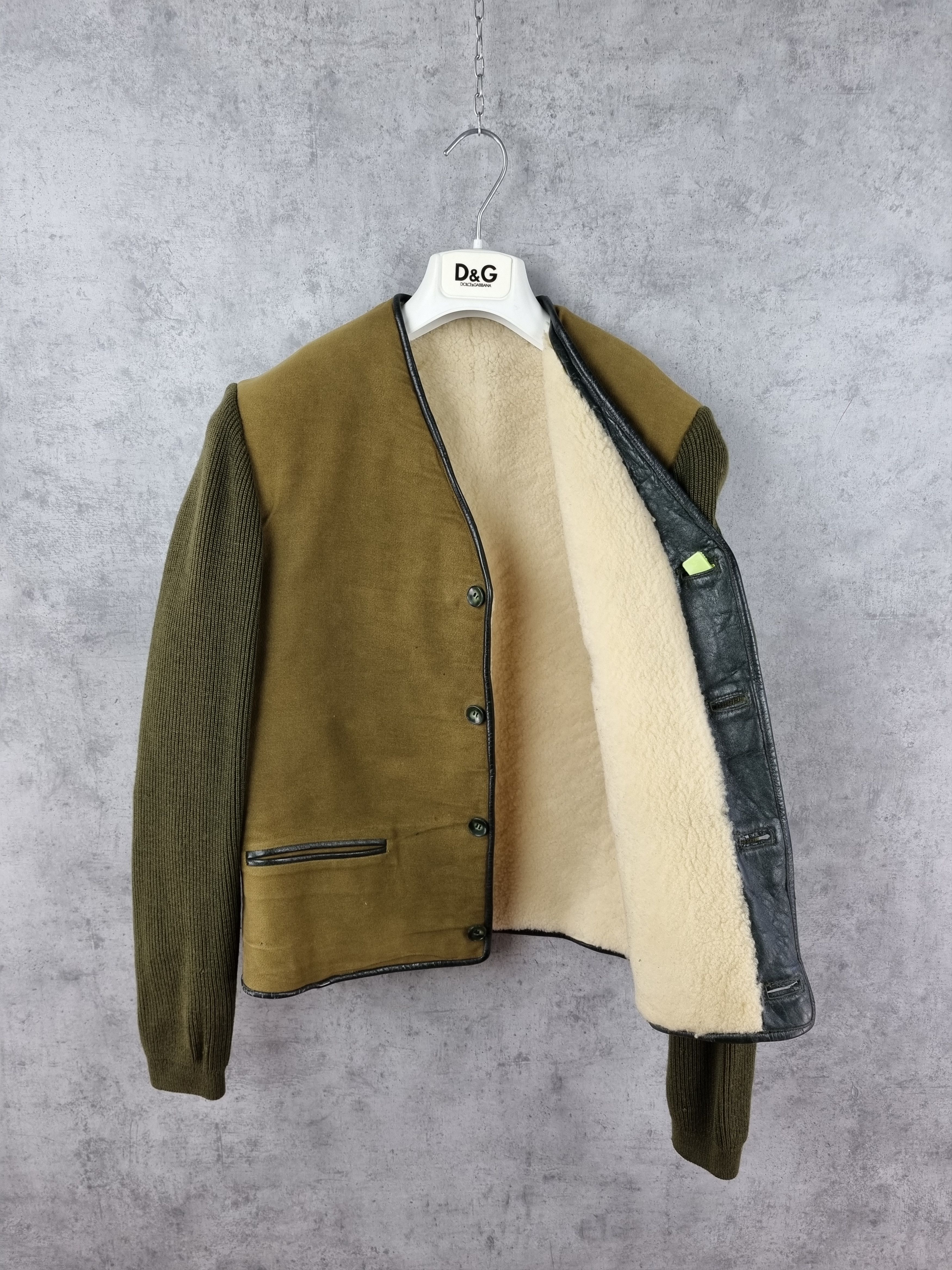 Japanese Brand × Seditionaries Rare 80s Shearling and Cotton Jacket Margiela Style Size US S / EU 44-46 / 1 - 1 Thumbnail