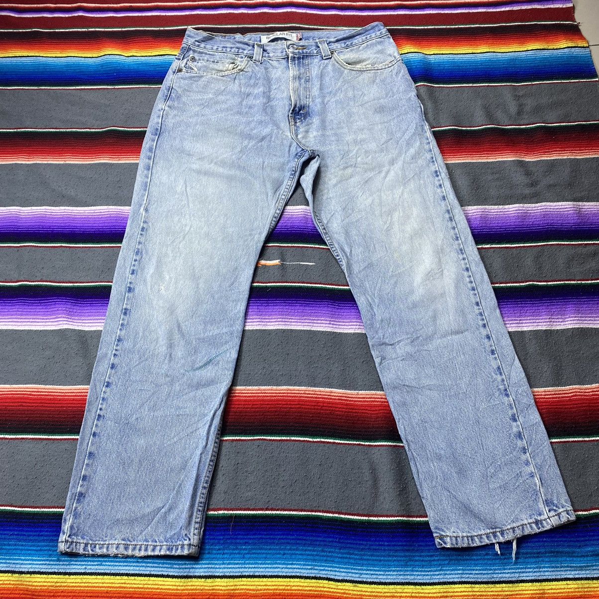 Levi's 🔥🔥Vintage Levi’s 505 Light Washed Distressed Denim Size US 34 / EU 50 - 2 Thumbnail