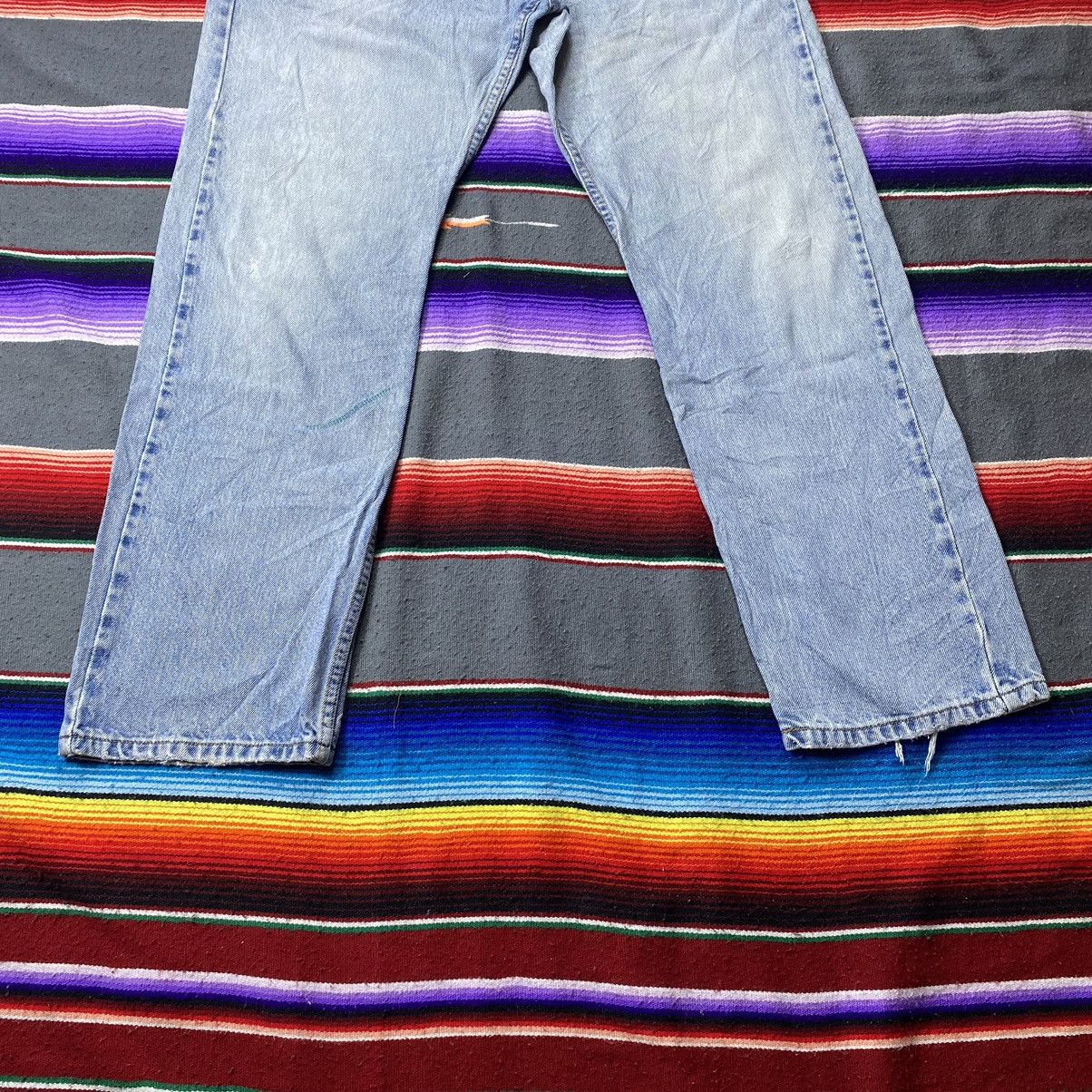 Levi's 🔥🔥Vintage Levi’s 505 Light Washed Distressed Denim Size US 34 / EU 50 - 4 Thumbnail