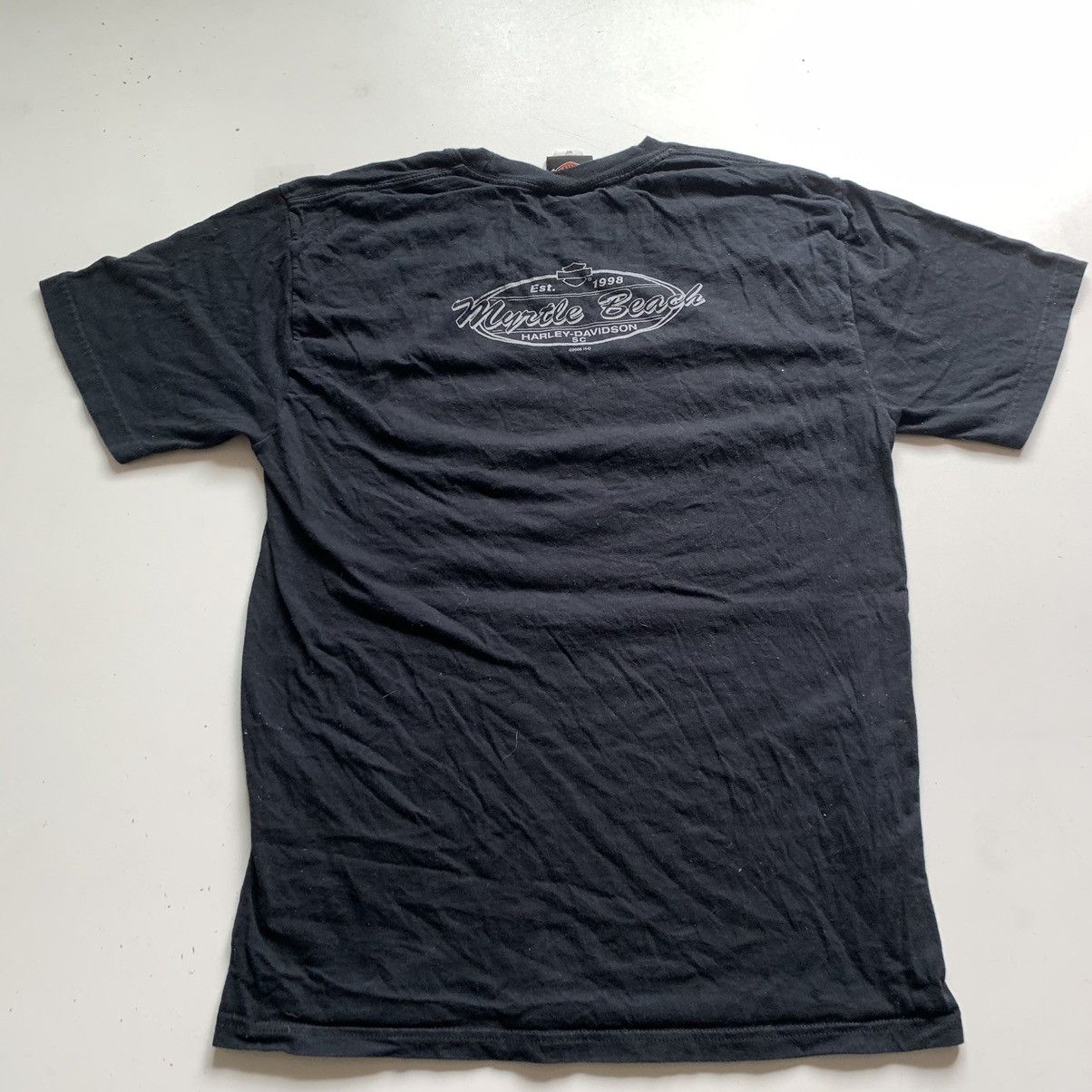 Harley Davidson × Vintage Vintage 2000s Harley Davidson Shield Graphic Biker T Shirt Size US M / EU 48-50 / 2 - 3 Thumbnail