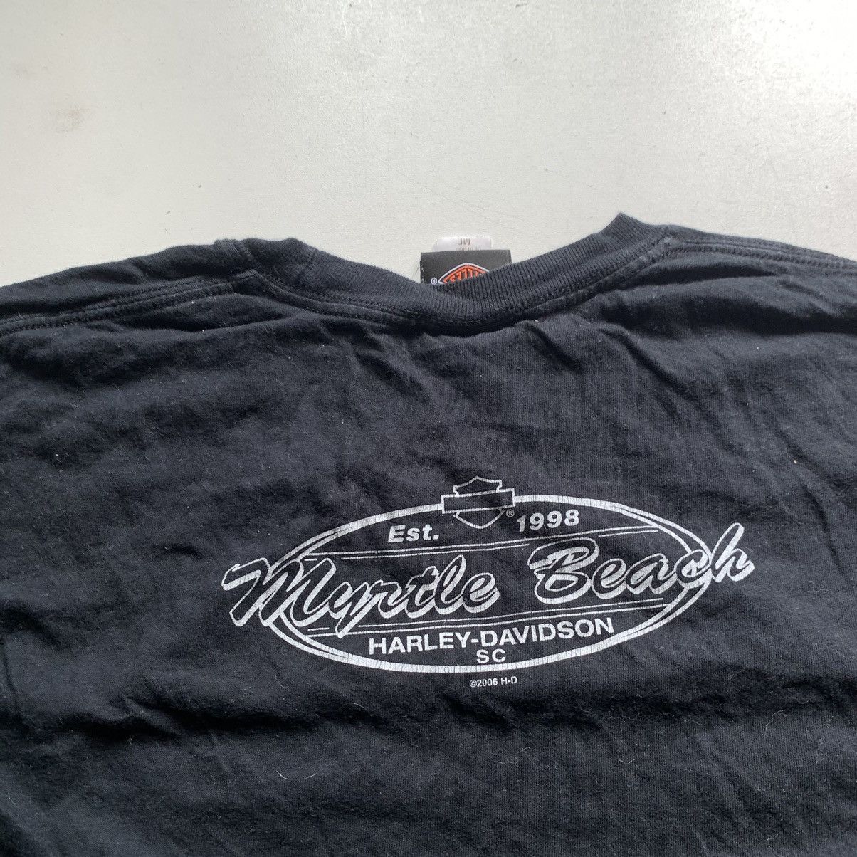 Harley Davidson × Vintage Vintage 2000s Harley Davidson Shield Graphic Biker T Shirt Size US M / EU 48-50 / 2 - 4 Thumbnail