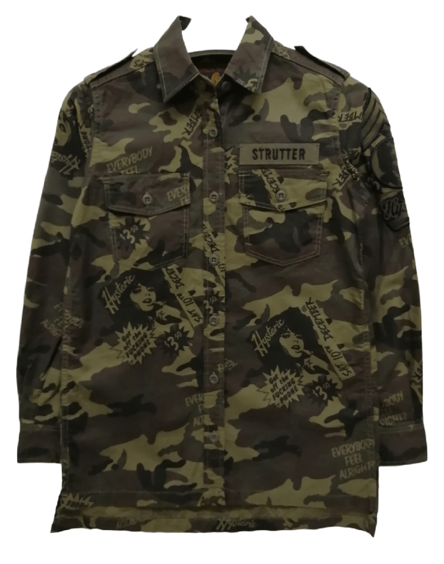 Hysteric Glamour HYSTERIC GLAMOUR Camouflage Shirt Size US S / EU 44-46 / 1 - 1 Thumbnail