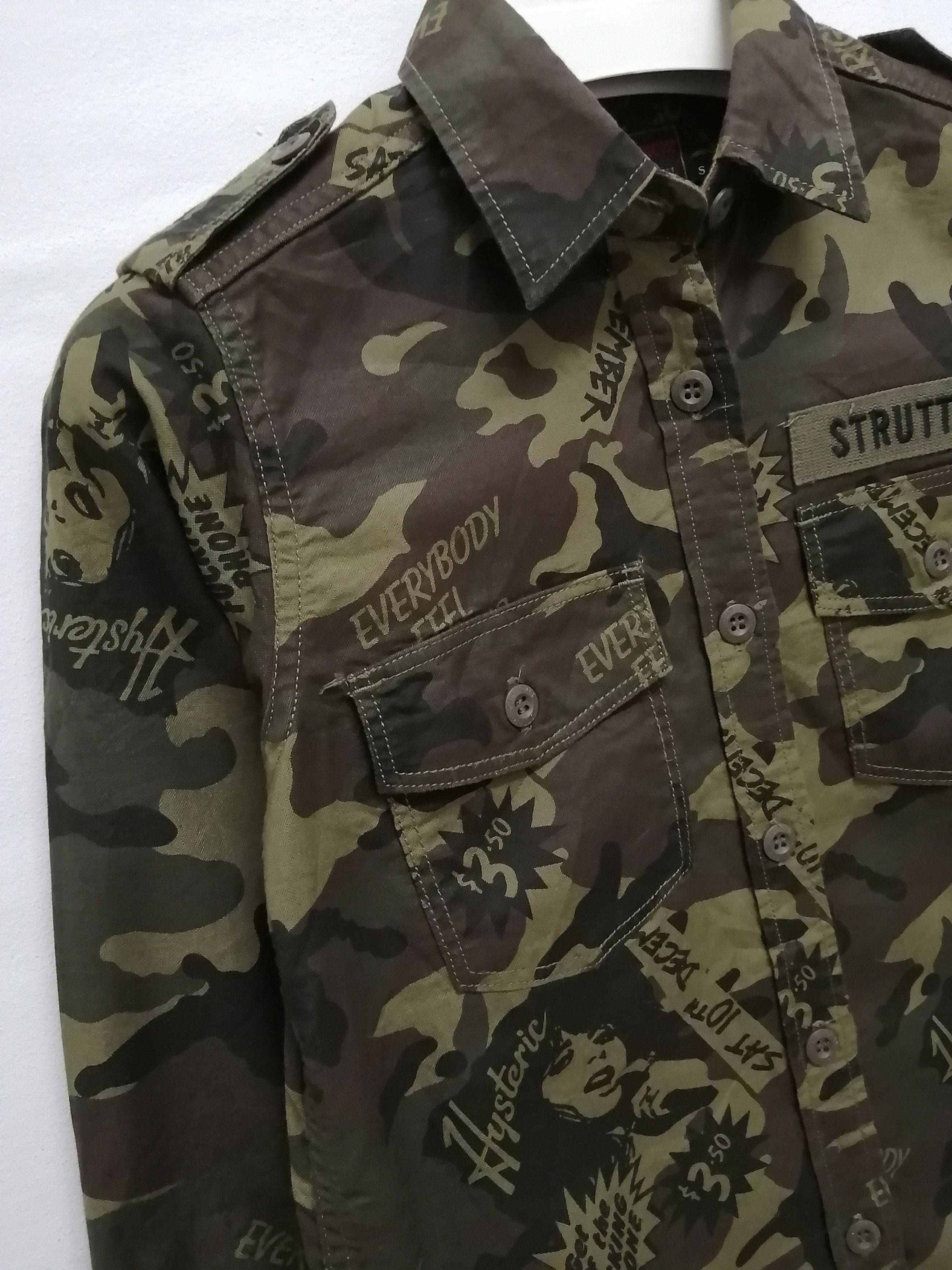 Hysteric Glamour HYSTERIC GLAMOUR Camouflage Shirt Size US S / EU 44-46 / 1 - 5 Thumbnail