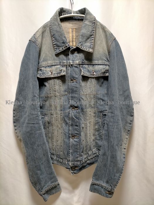 Rick Owens Rare early 2000s denim trucker jacket archive vintage