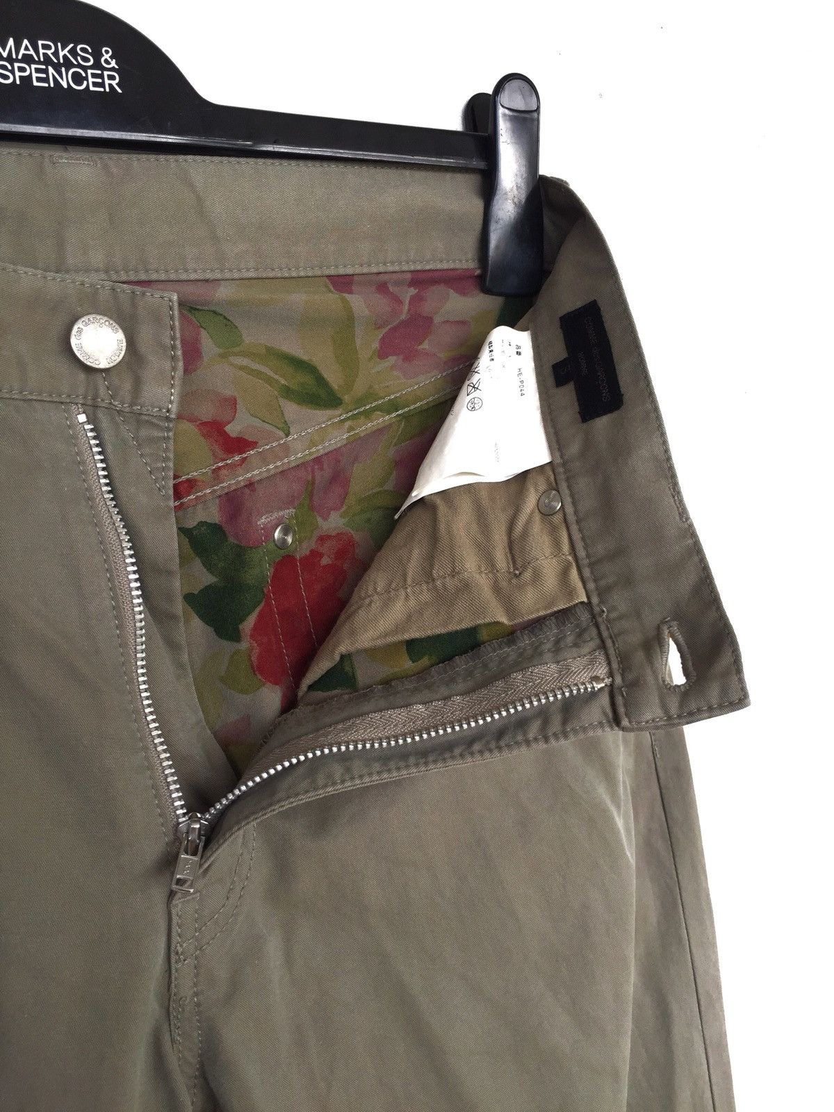 Comme des Garcons Homme GRAIL🔥AW01 Homme Runway Psychedelic Floral Pants Size US 30 / EU 46 - 10 Thumbnail