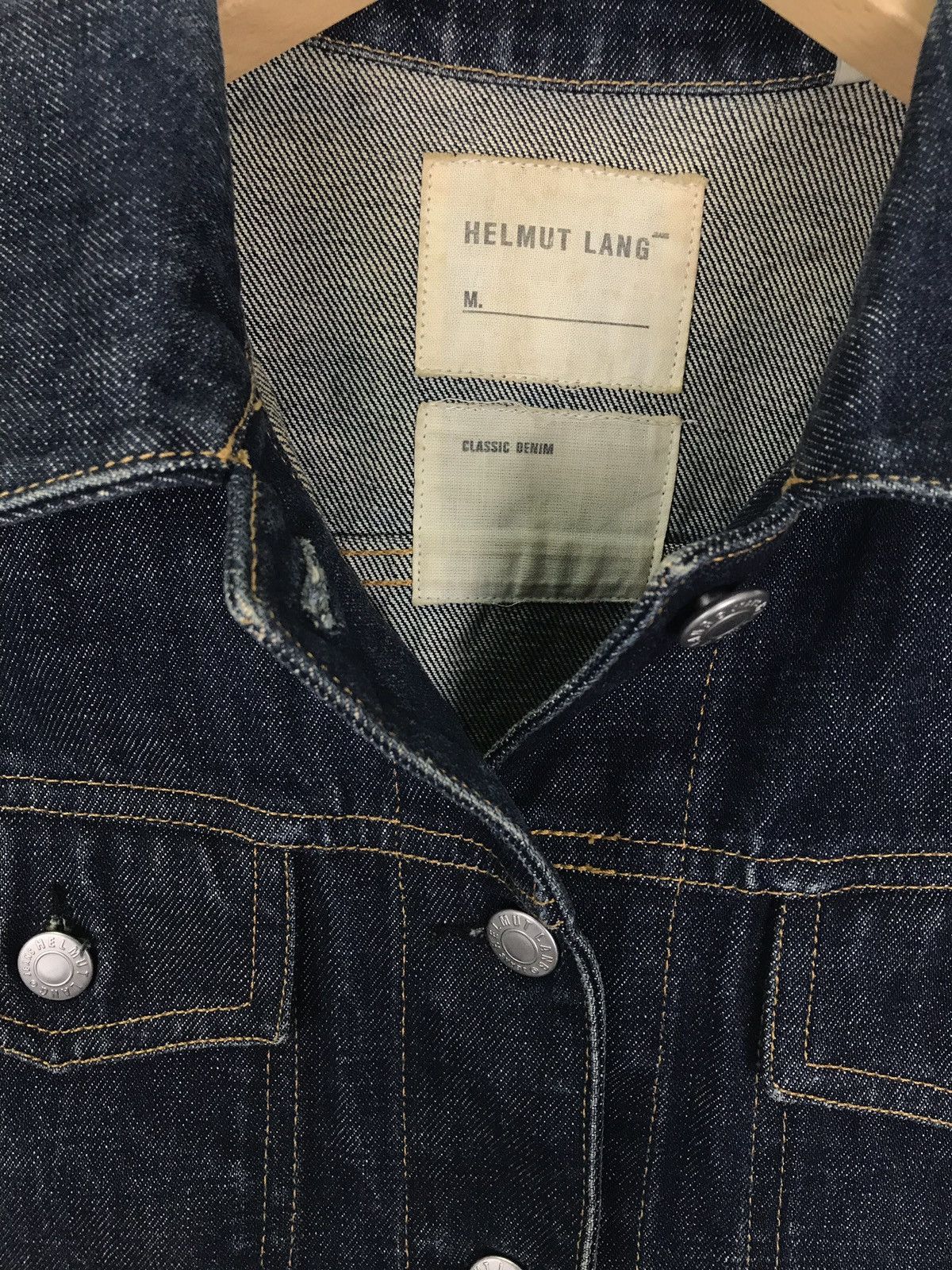 Helmut Lang Vintage Helmut Lang Classic Denim Trucker Jacket Size US S / EU 44-46 / 1 - 6 Thumbnail