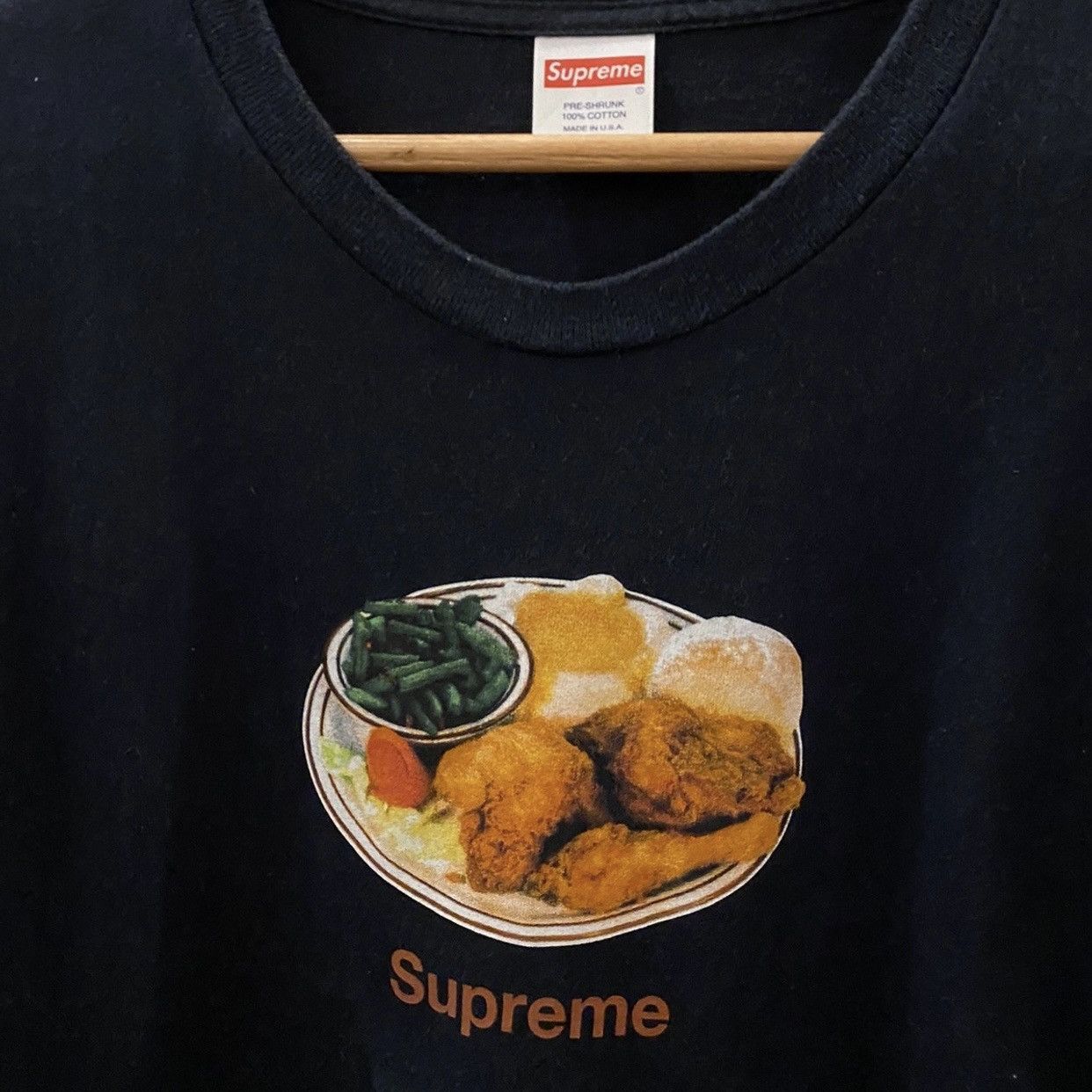 Supreme Supreme SS18 Chicken Dinner Tee Black Size US M / EU 48-50 / 2 - 3 Thumbnail