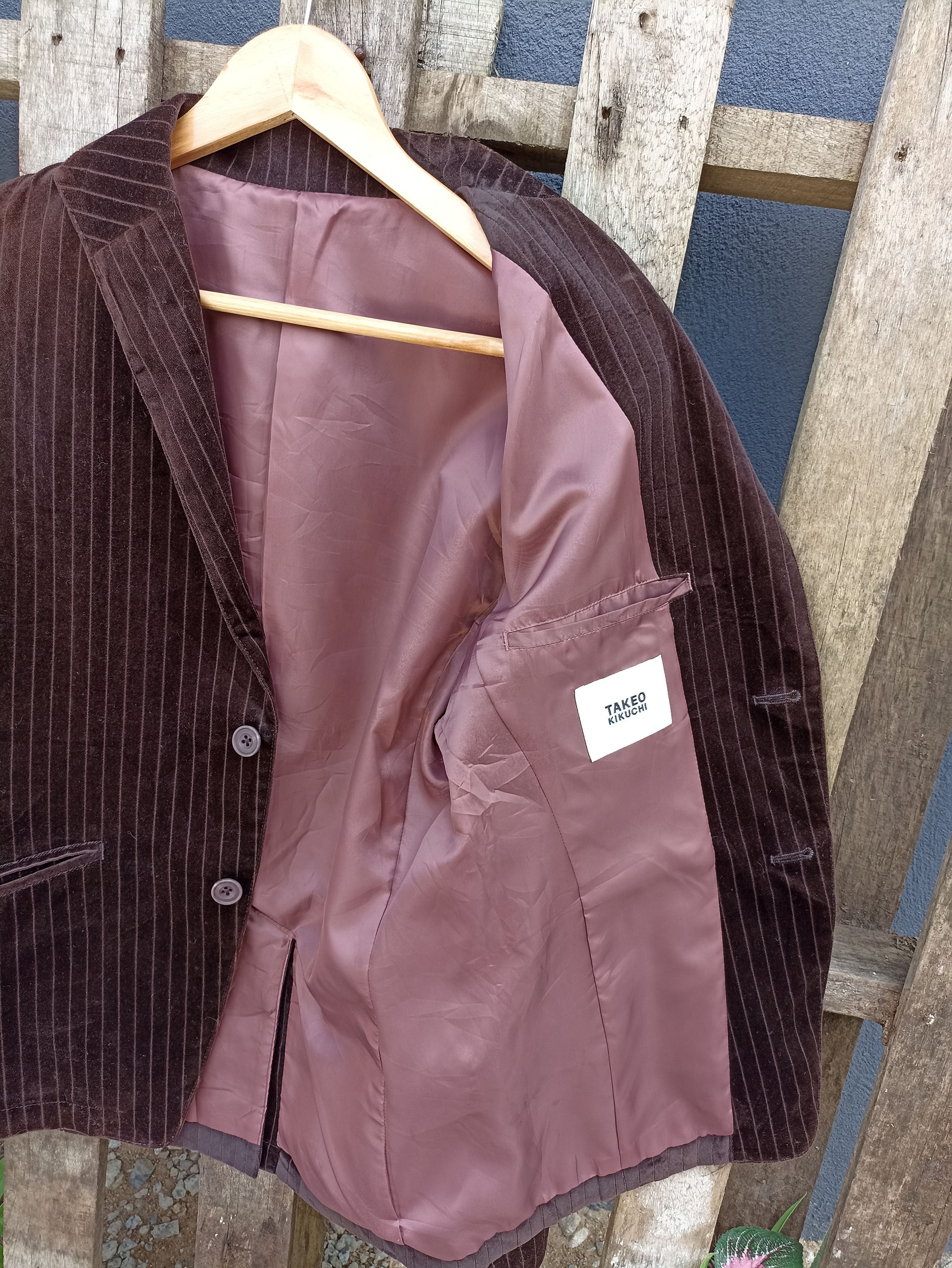 Japanese Brand × Takeo Kikuchi × Vintage Takeo kikuchi valvet blazer Size US M / EU 48-50 / 2 - 4 Thumbnail