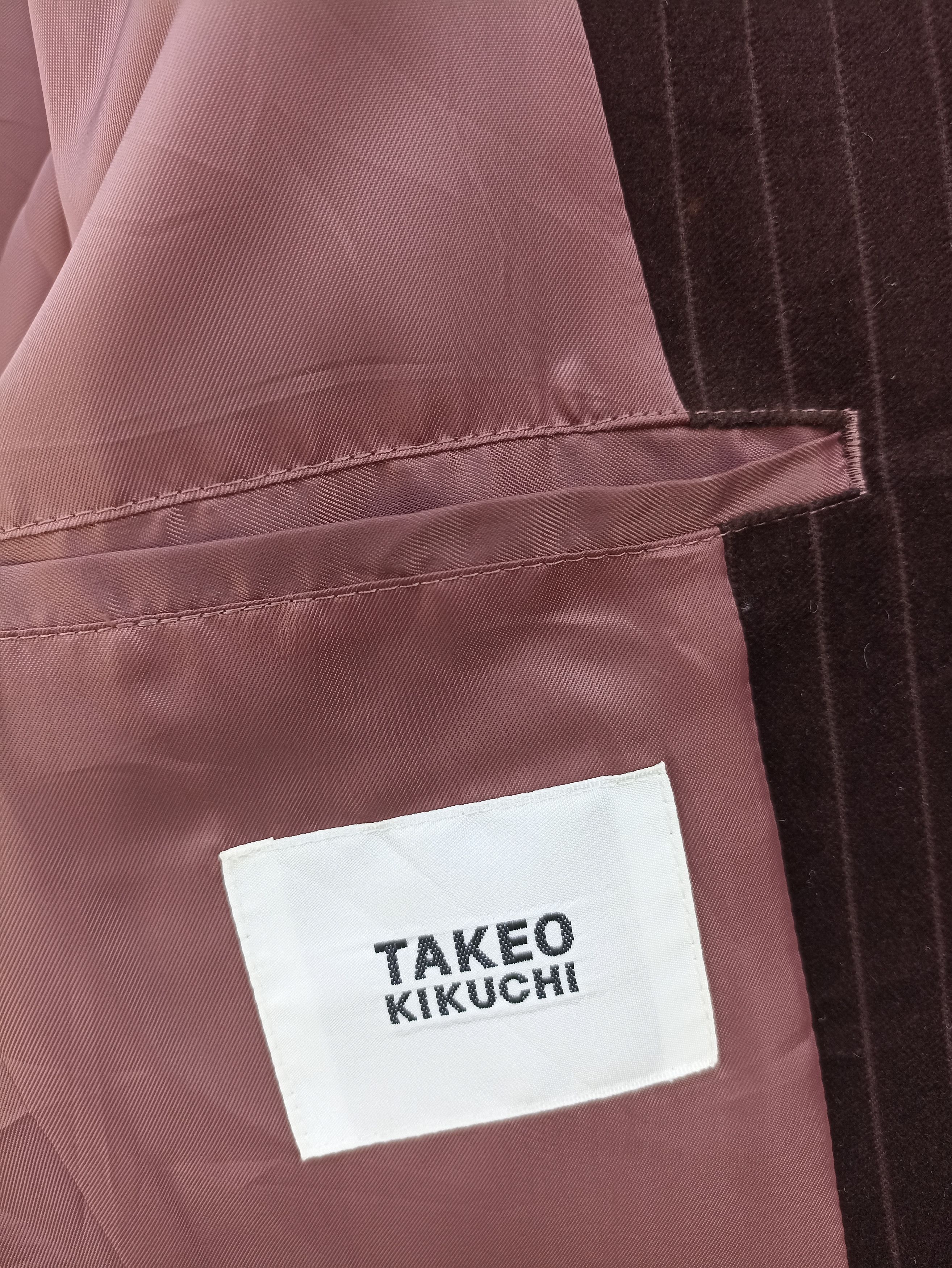 Japanese Brand × Takeo Kikuchi × Vintage Takeo kikuchi valvet blazer Size US M / EU 48-50 / 2 - 5 Thumbnail