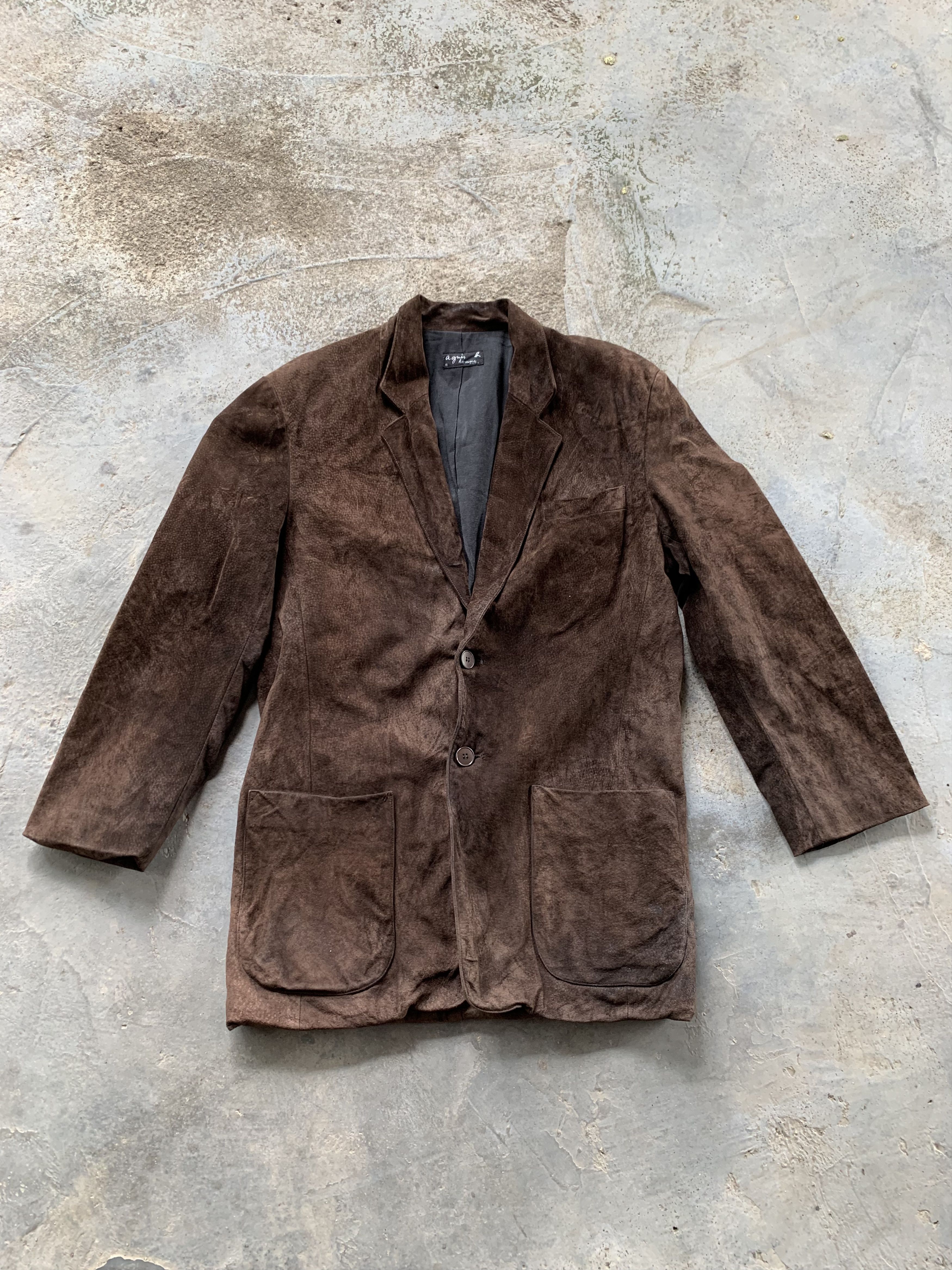 Designer × agnes b. Agnes B. Homme Paris Leather Jacket | Grailed