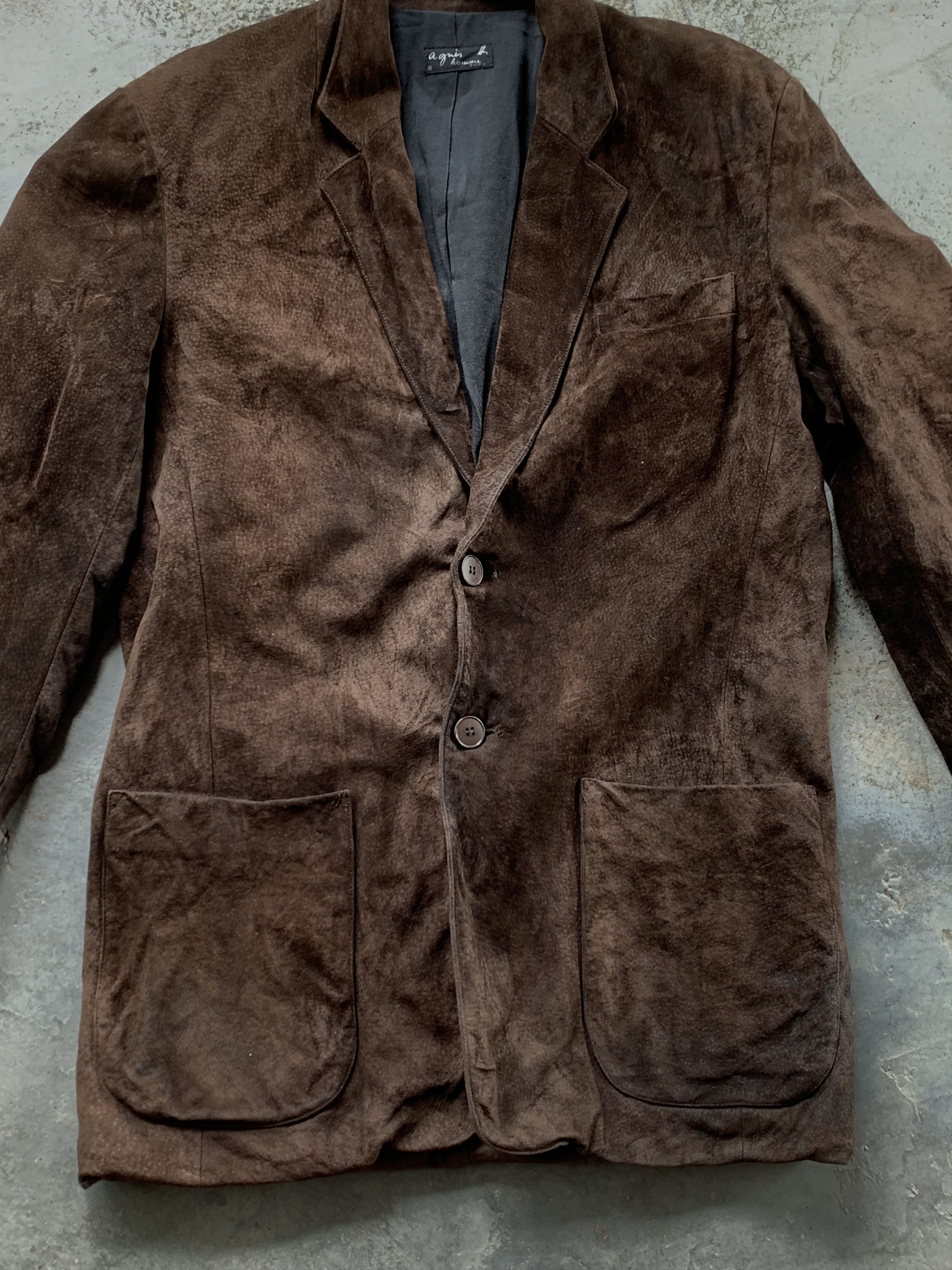 agnes b. Vintage Agnes B. Leather Coat Jacket Size US M / EU 48-50 / 2 - 3 Thumbnail