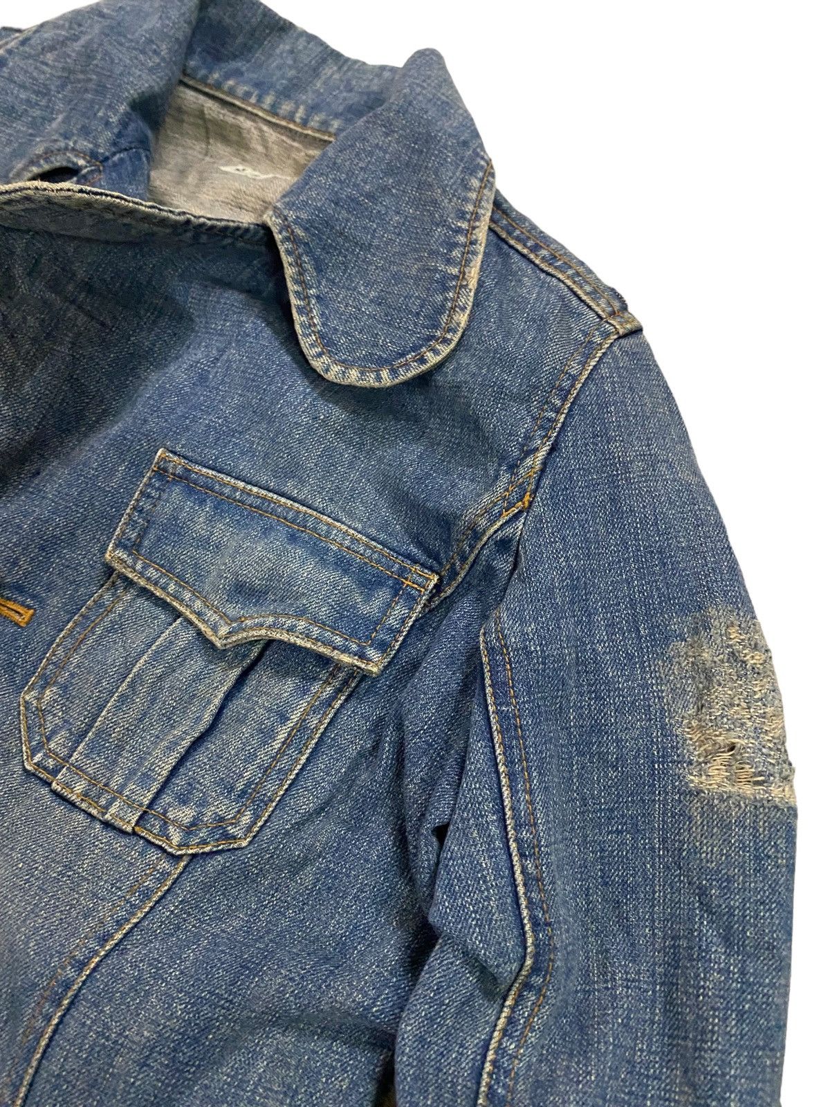 Le Grande Bleu (L.G.B.) Vintage Lgb Le Grande Bleu Distressed Dress Denim Size S / US 4 / IT 40 - 11 Thumbnail
