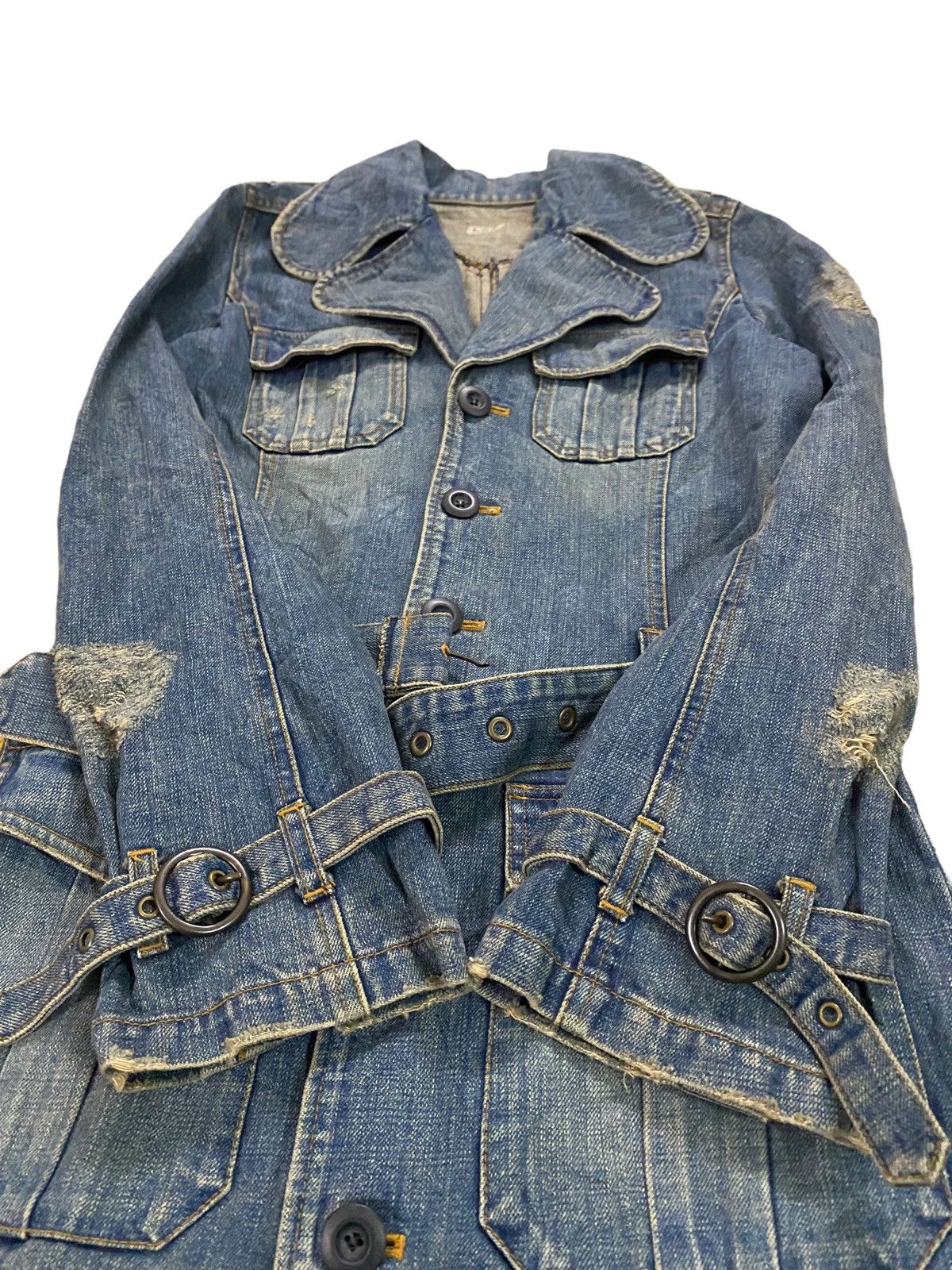 Le Grande Bleu (L.G.B.) Vintage Lgb Le Grande Bleu Distressed Dress Denim Size S / US 4 / IT 40 - 5 Thumbnail