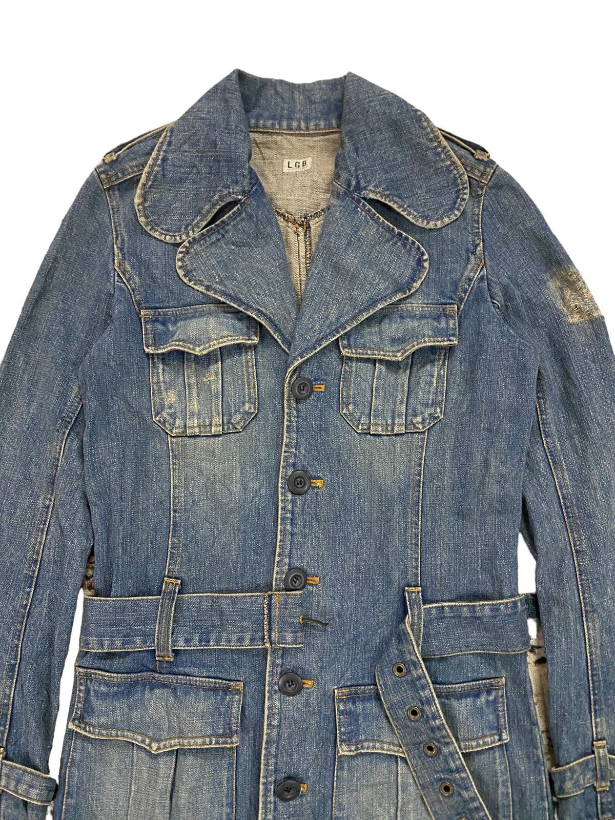 Le Grande Bleu (L.G.B.) Vintage Lgb Le Grande Bleu Distressed Dress Denim Size S / US 4 / IT 40 - 12 Thumbnail