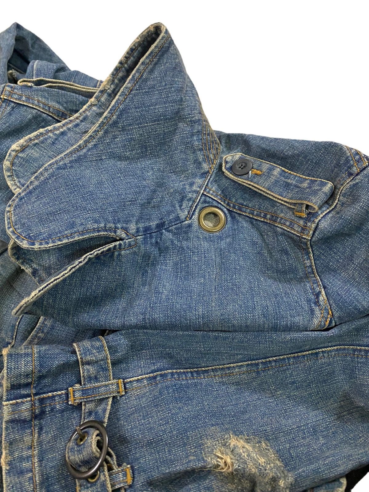 Le Grande Bleu (L.G.B.) Vintage Lgb Le Grande Bleu Distressed Dress Denim Size S / US 4 / IT 40 - 10 Thumbnail