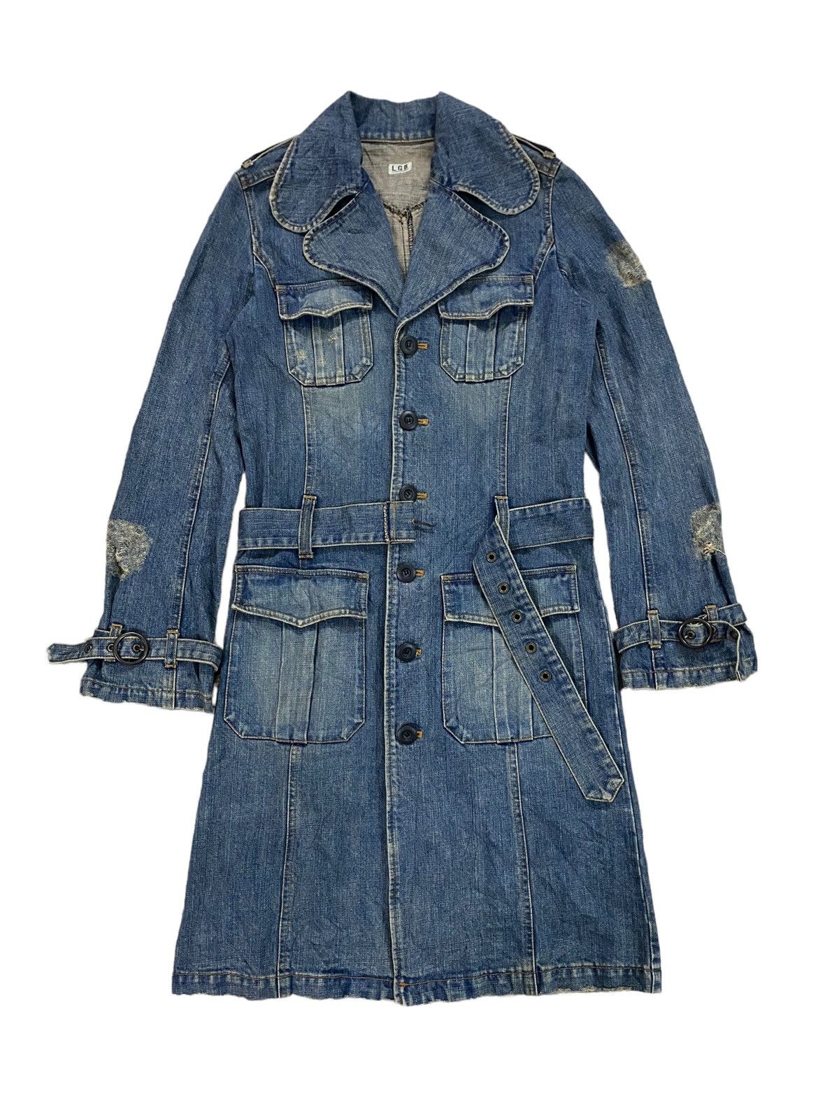 Le Grande Bleu (L.G.B.) Vintage Lgb Le Grande Bleu Distressed Dress Denim Size S / US 4 / IT 40 - 1 Thumbnail