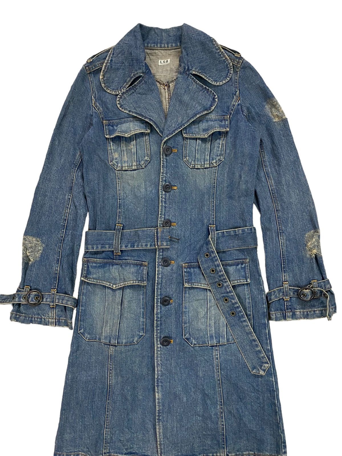 Le Grande Bleu (L.G.B.) Vintage Lgb Le Grande Bleu Distressed Dress Denim Size S / US 4 / IT 40 - 9 Thumbnail