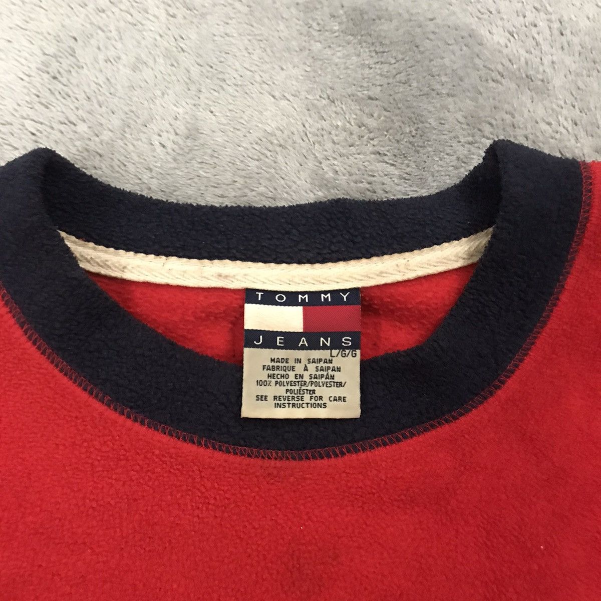 Tommy Hilfiger × Vintage Vintage Tommy Hilfiger Sweater Size US L / EU 52-54 / 3 - 3 Thumbnail