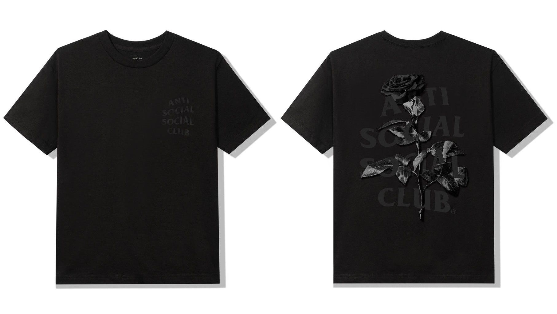 DS ASSC Hell O Rose Black Tee BAPE KITH KAWS FOG FTP