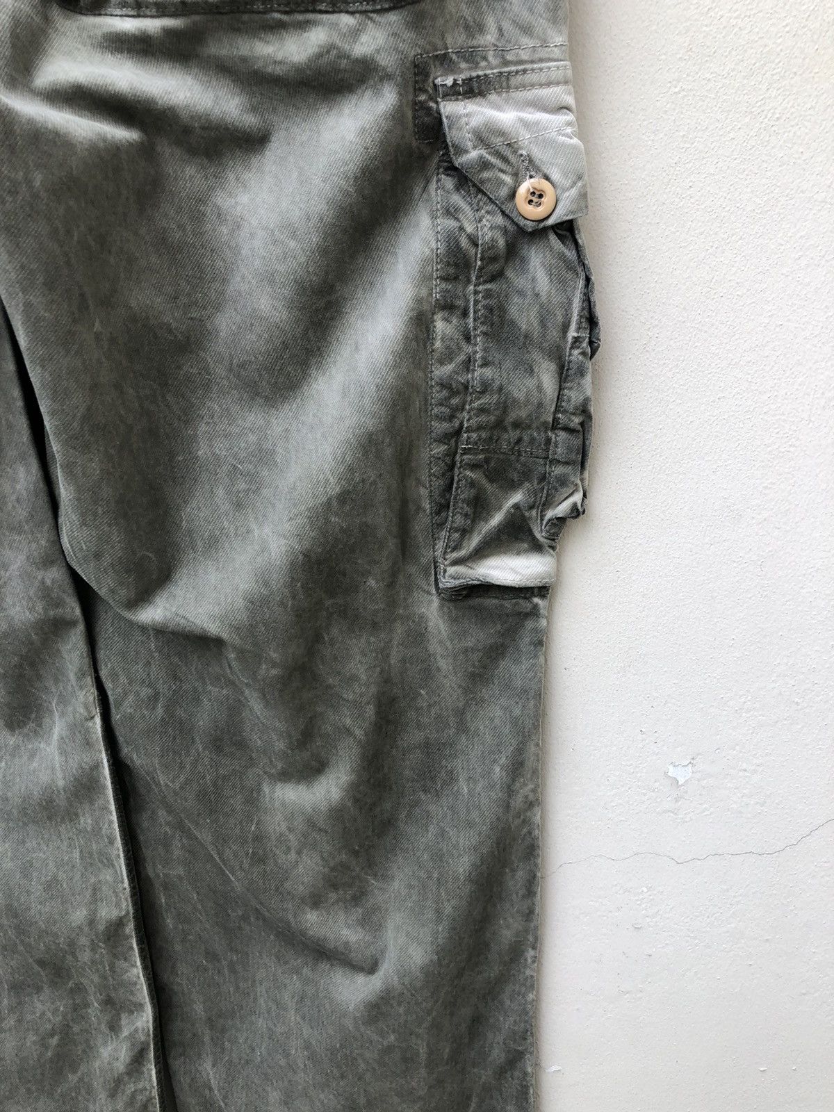 Vintage RARE Baggy Parachute Cargo Waxed Trouser Pant Size US 36 / EU 52 - 17 Thumbnail