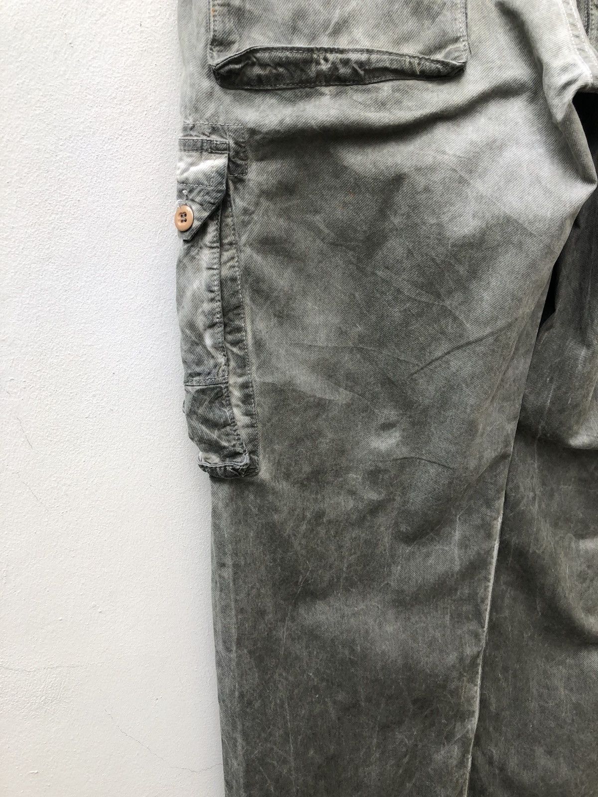 Vintage RARE Baggy Parachute Cargo Waxed Trouser Pant Size US 36 / EU 52 - 14 Thumbnail