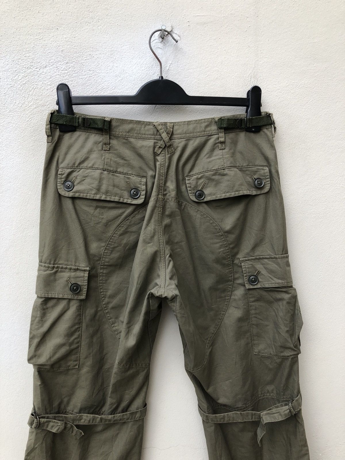 Vintage Klein Plus Homme Parachute Cargo Trouser Pant Size US 30 / EU 46 - 7 Thumbnail