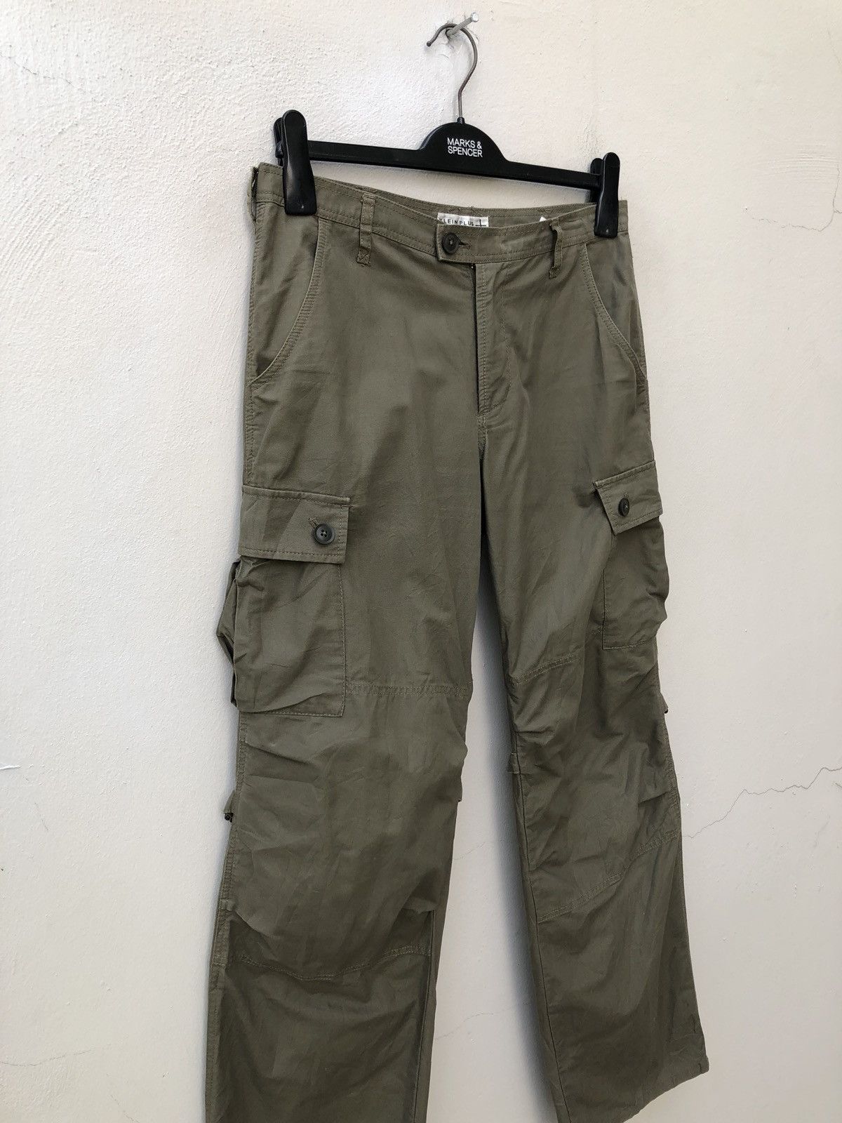 Vintage Klein Plus Homme Parachute Cargo Trouser Pant Size US 30 / EU 46 - 3 Thumbnail