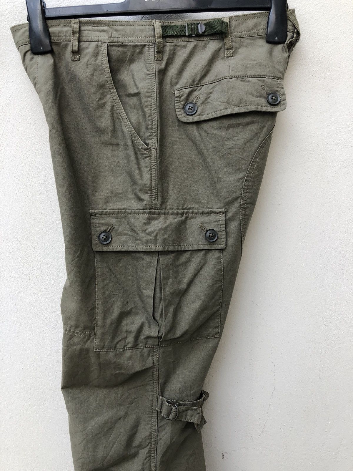 Vintage Klein Plus Homme Parachute Cargo Trouser Pant Size US 30 / EU 46 - 10 Thumbnail