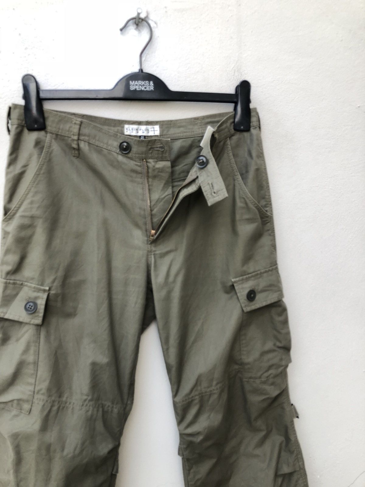 Vintage Klein Plus Homme Parachute Cargo Trouser Pant Size US 30 / EU 46 - 5 Thumbnail
