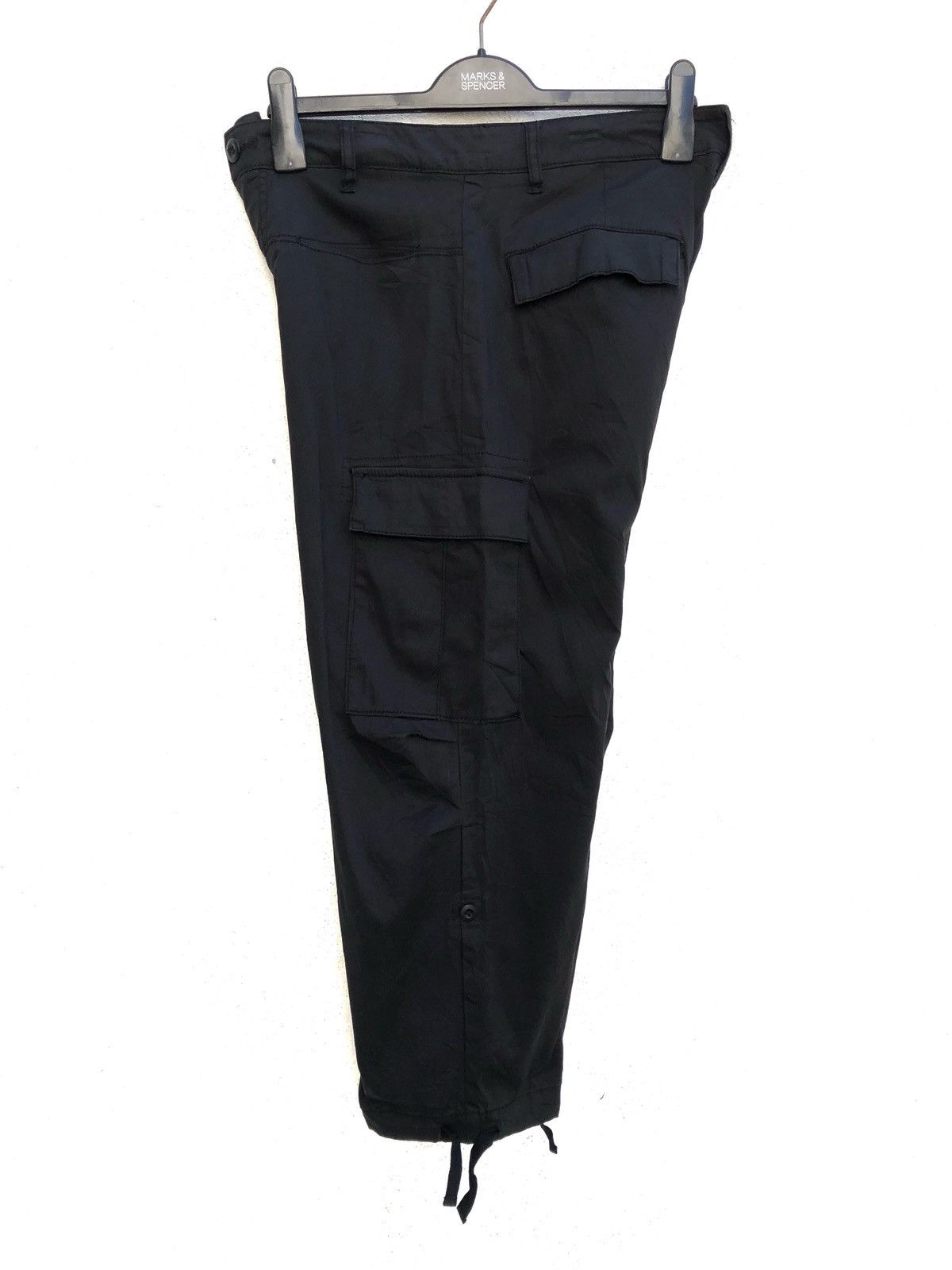 yoshie inaba Stretchable Cropped Black Cargo Trouser Pant Size US 32 / EU 48 - 8 Thumbnail