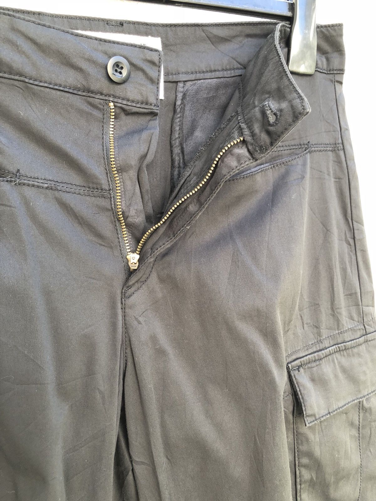 yoshie inaba Stretchable Cropped Black Cargo Trouser Pant Size US 32 / EU 48 - 4 Thumbnail