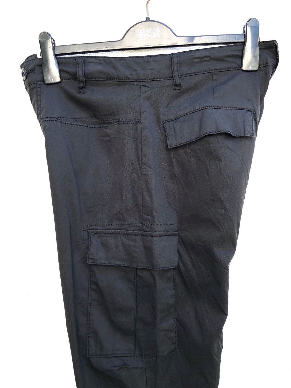 yoshie inaba Stretchable Cropped Black Cargo Trouser Pant Size US 32 / EU 48 - 9 Thumbnail