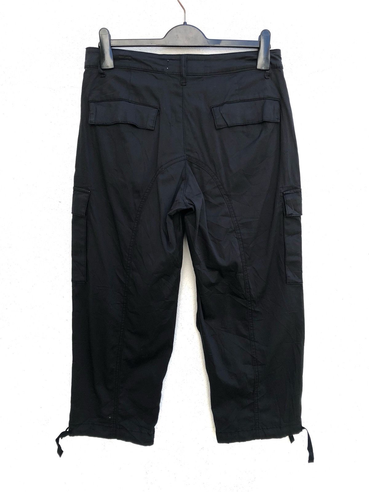 yoshie inaba Stretchable Cropped Black Cargo Trouser Pant Size US 32 / EU 48 - 7 Thumbnail