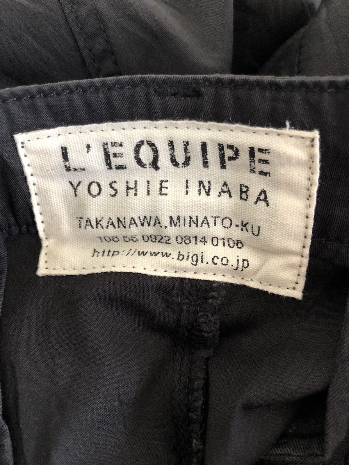 yoshie inaba Stretchable Cropped Black Cargo Trouser Pant Size US 32 / EU 48 - 11 Thumbnail