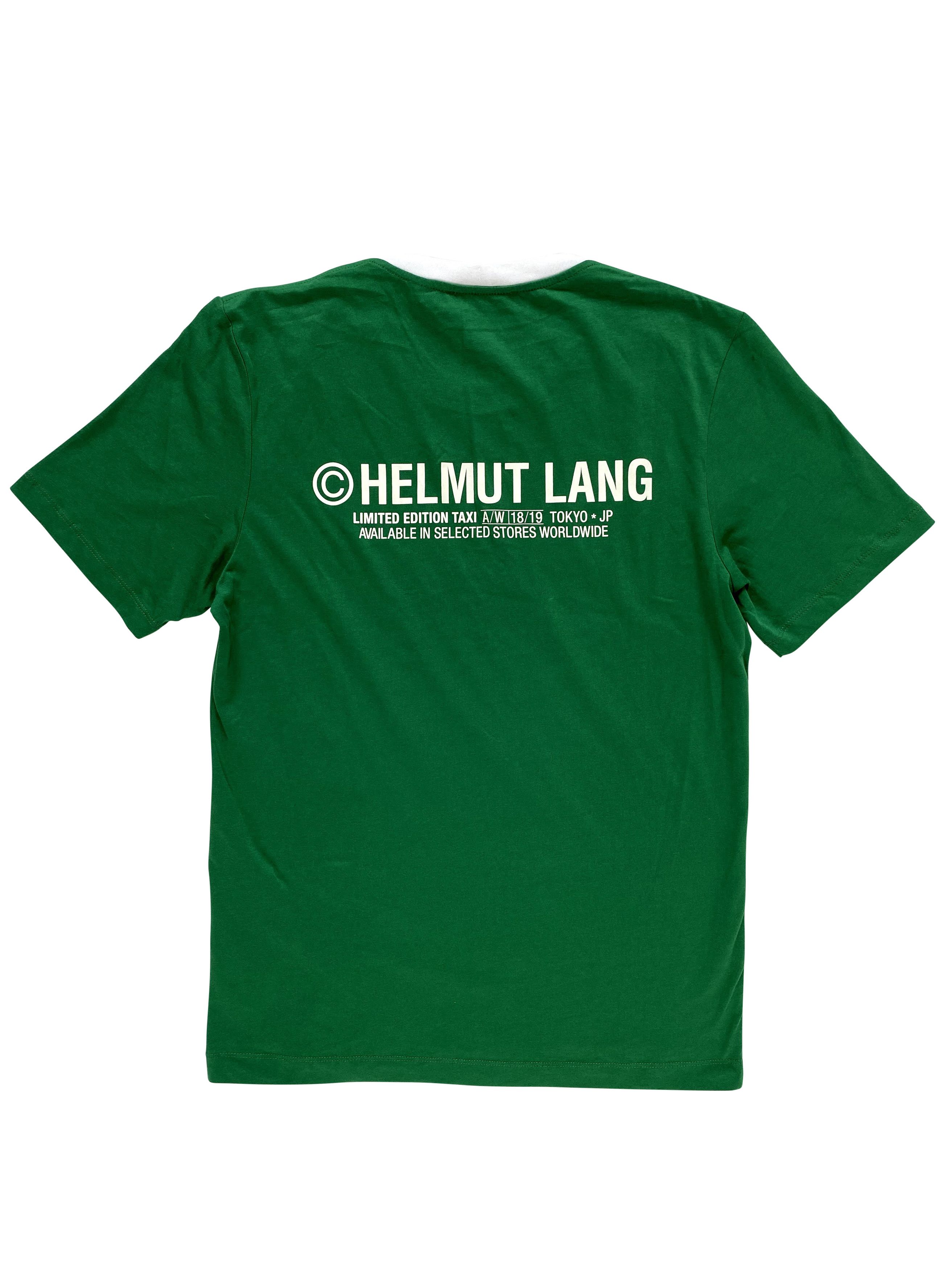 【美品】HELMUT LANG 限定TAXI コレクション Tシャツ ブラック Helmut Lang - Taxi London Logo-Print Cotton-Jersey T-shirt