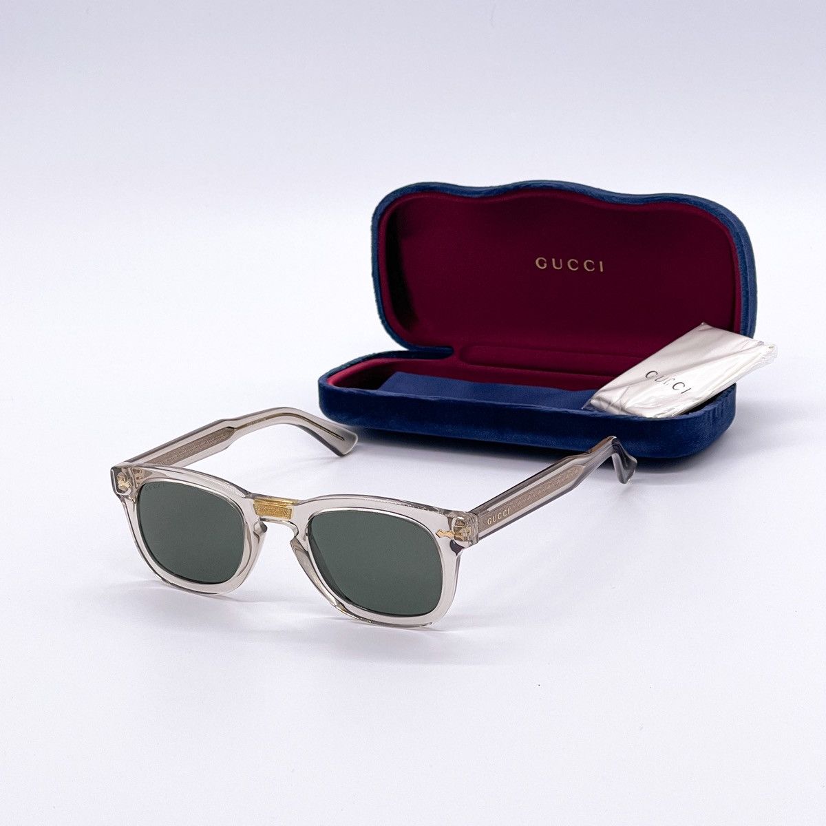 image of New Gucci Gg0182S 007 Sunglasses Gucci in Green, Men's