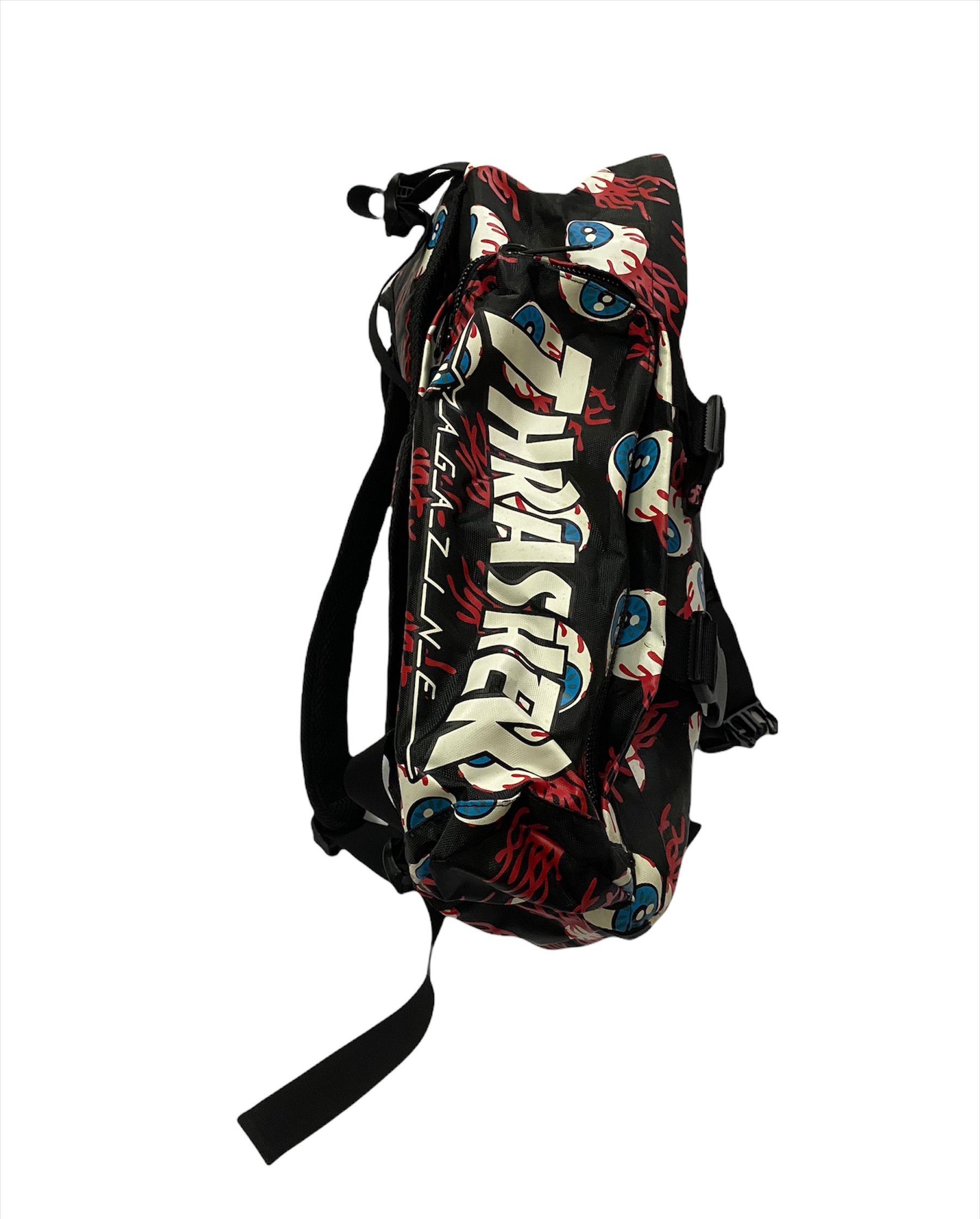 Art Comes First Thrasher X Skate and Destroy Over Print Backpack Size ONE SIZE - 7 Thumbnail