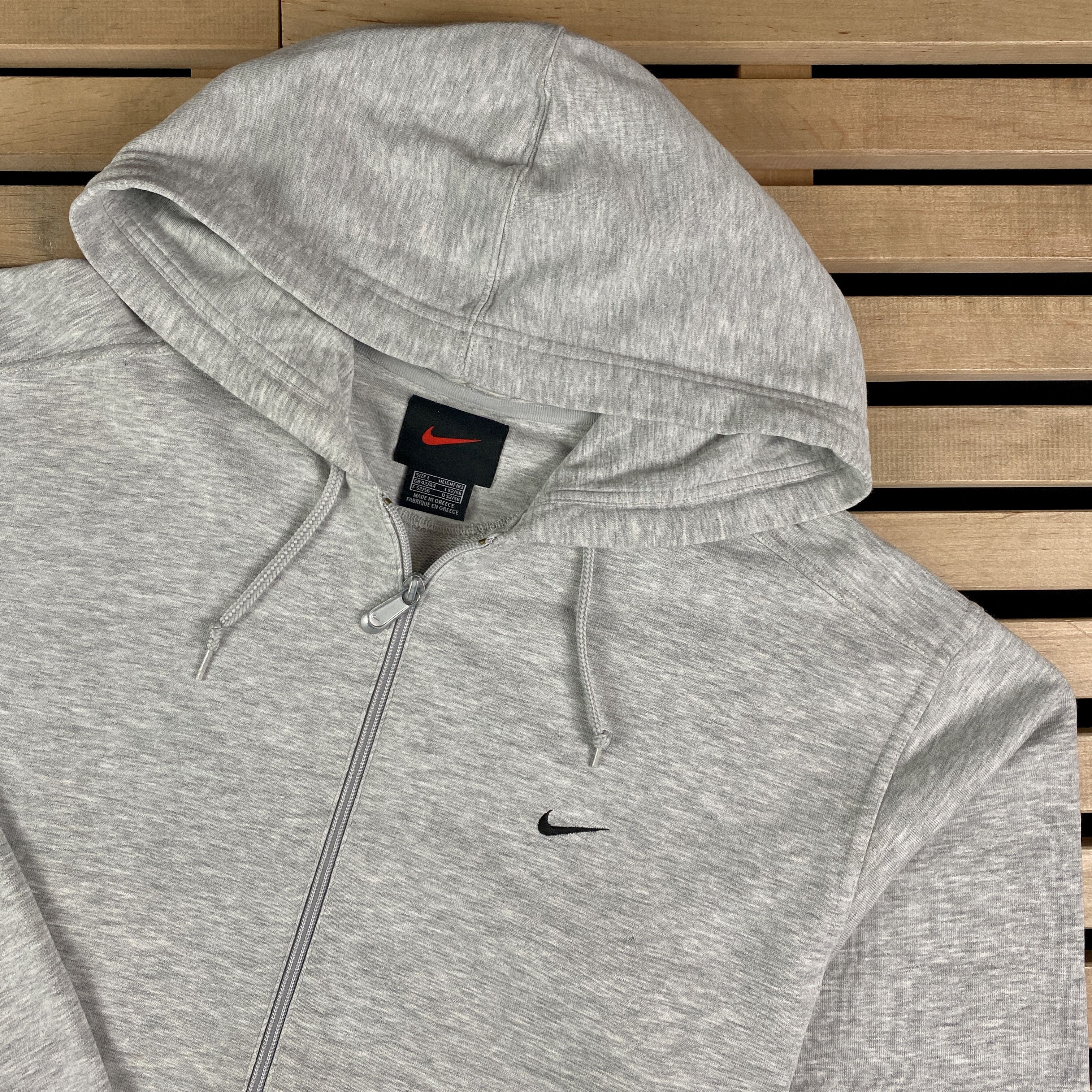 Nike × Vintage Mens Hoodies Full Zip Nike Vintage Swoosh Size L Size US L / EU 52-54 / 3 - 2 Thumbnail