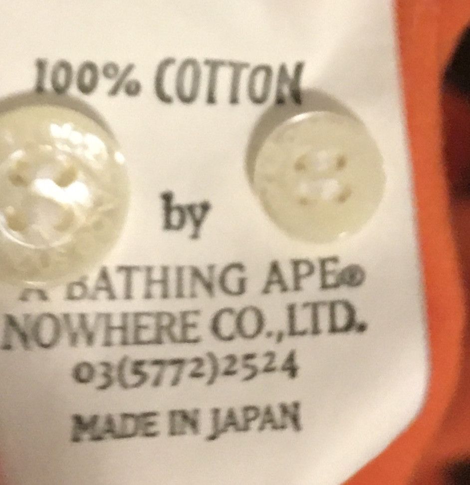 Bape Bape long sleeve button up shirt Size US M / EU 48-50 / 2 - 3 Thumbnail