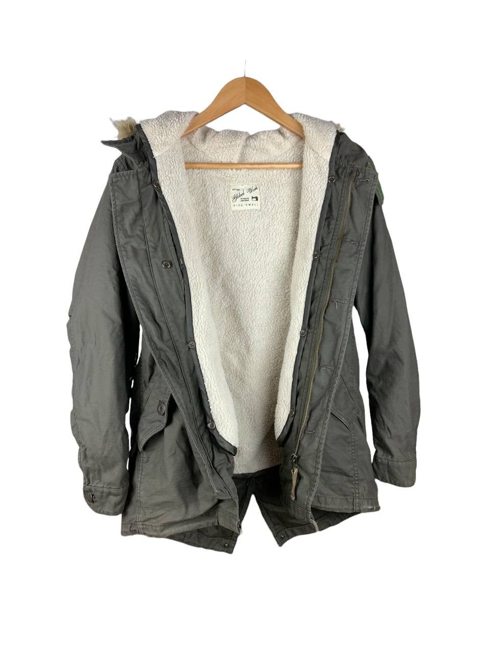Global Work Mink Fur Parka Detachable Sherpa Lining Olive N-3B Style Size US S / EU 44-46 / 1 - 3 Thumbnail