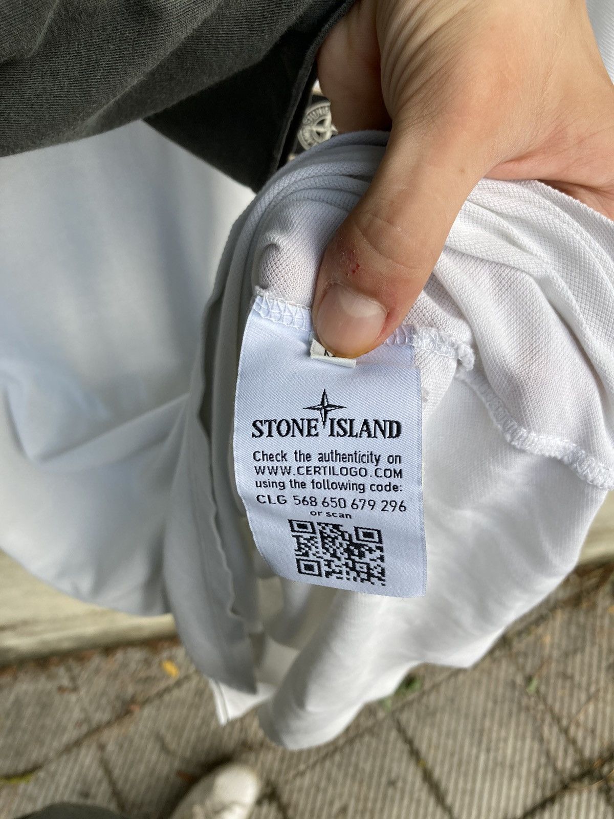 Stone Island SLIM FIT POLO WHITE Size US L / EU 52-54 / 3 - 6 Thumbnail