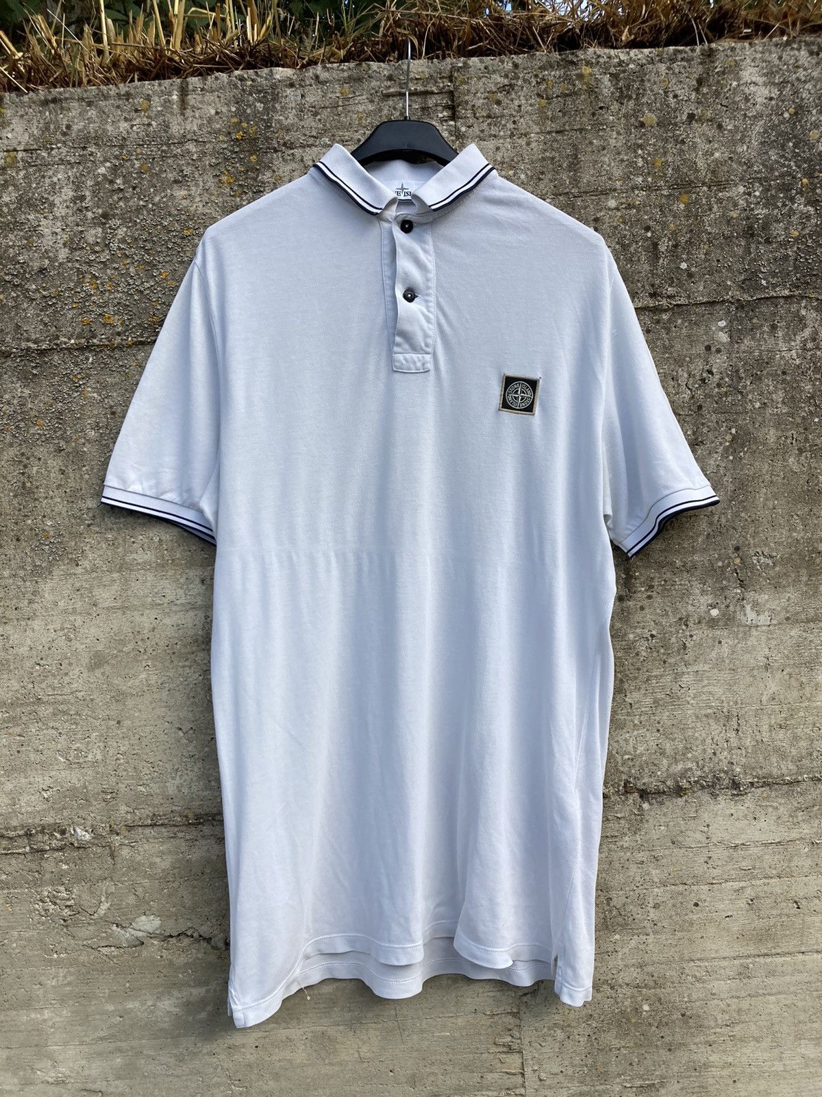 Stone Island SLIM FIT POLO WHITE Size US L / EU 52-54 / 3 - 1 Thumbnail