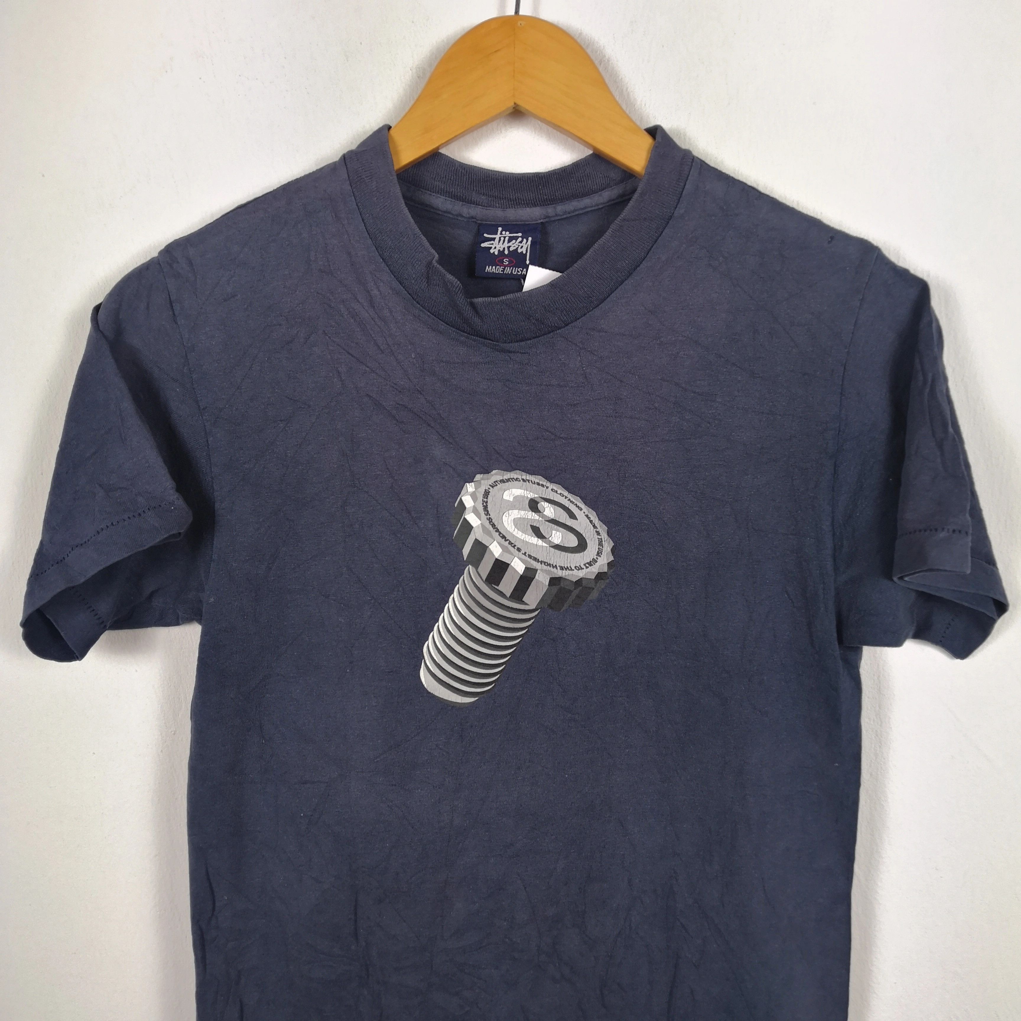 Stussy Vintage Stussy T Shirt Screw Logo Stussy Tees | BS17909. Size US XS / EU 42 / 0 - 2 Thumbnail
