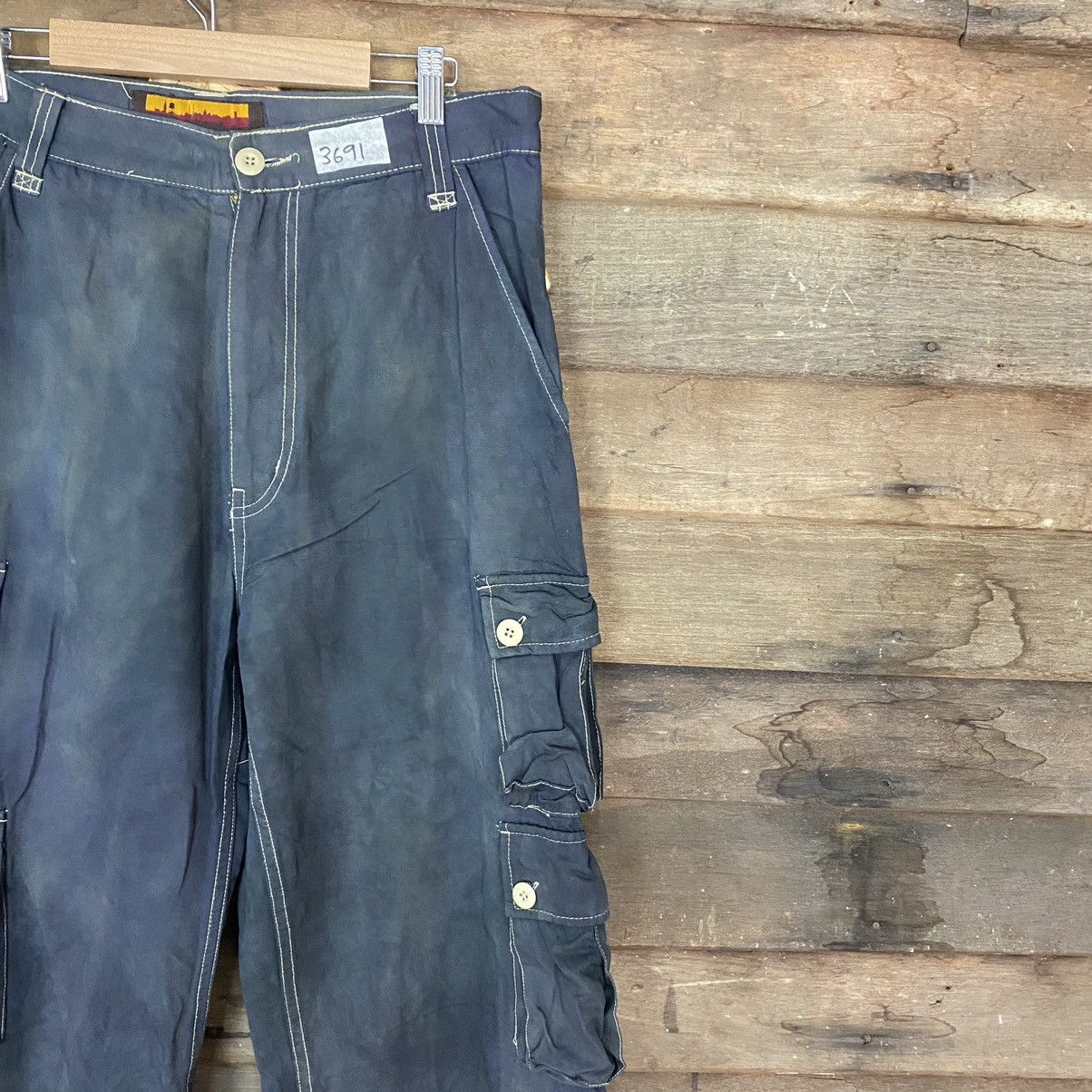 Brooklyn Industries × StraightFaded Brookly Industries faded Grey Multipocket Cargo Pants #3691 Size US 32 / EU 48 - 5 Thumbnail