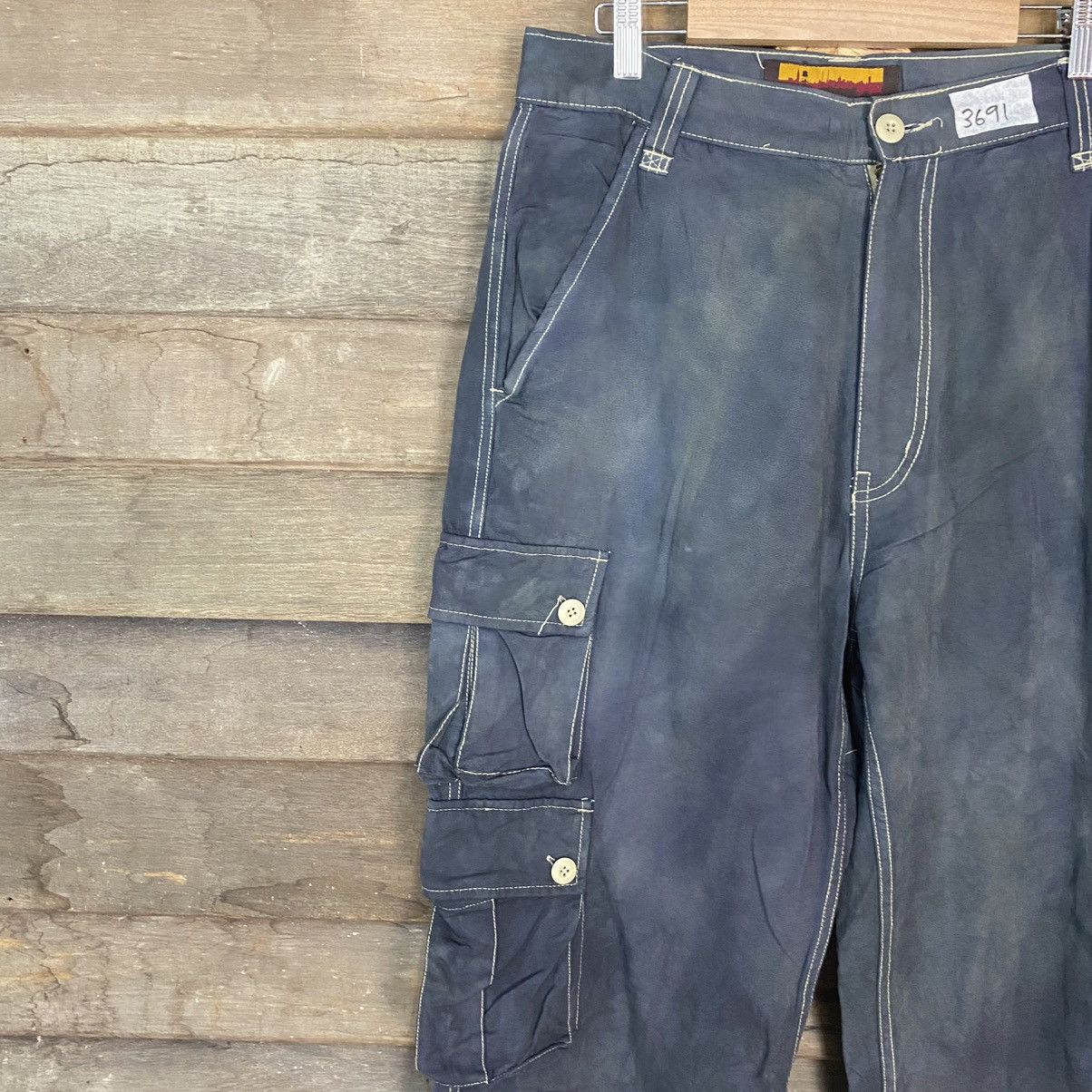 Brooklyn Industries × StraightFaded Brookly Industries faded Grey Multipocket Cargo Pants #3691 Size US 32 / EU 48 - 6 Thumbnail